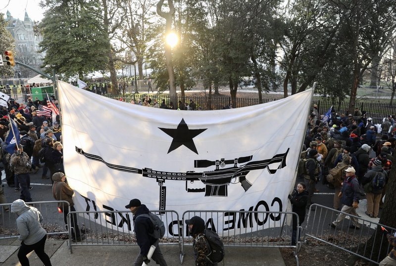 Protests against amendments to tighten gun control, Virginia, Richmond - USA, Weapon, Virginia, Protest, Longpost