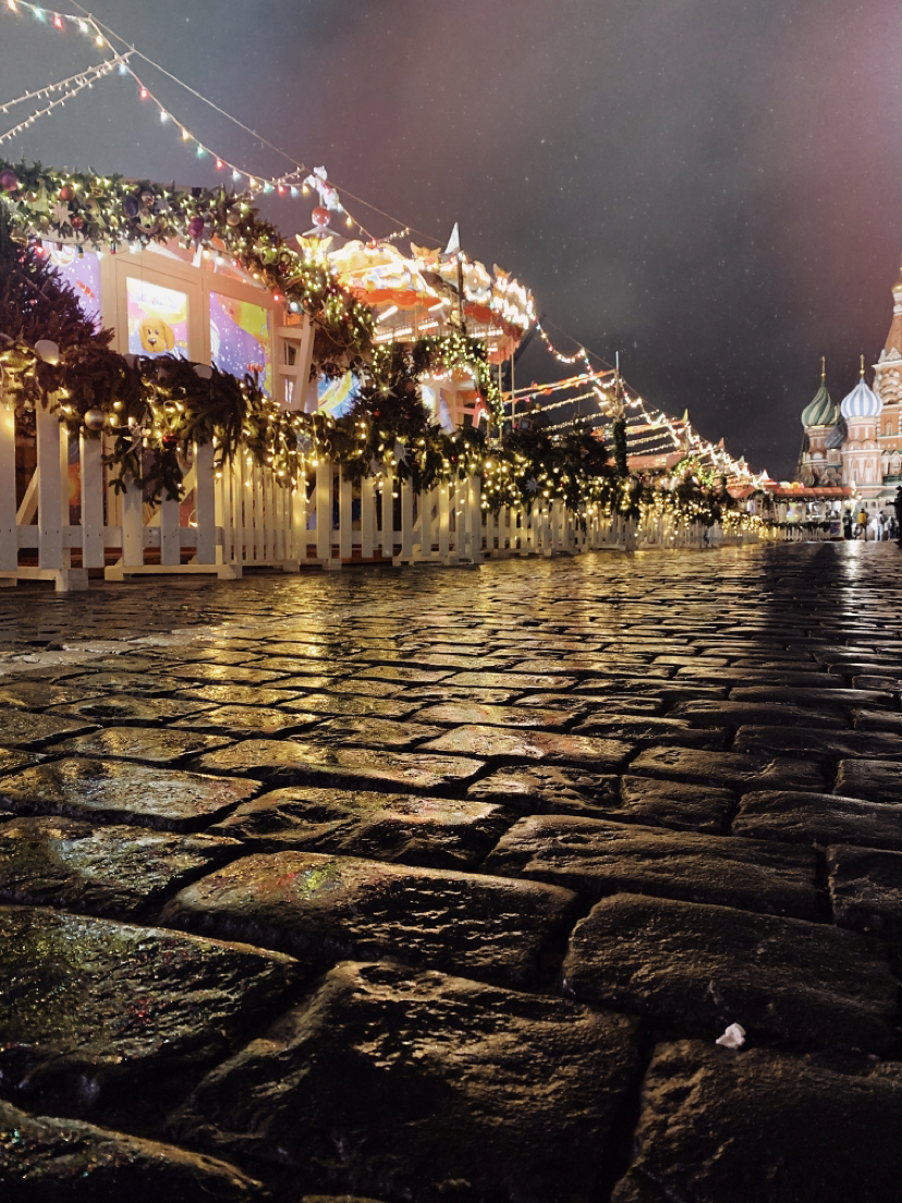 Москва новогодняя бесснежная - Моё, Москва, Красная площадь, Новый Год, Фотография, Прогулка, Настроение, Длиннопост