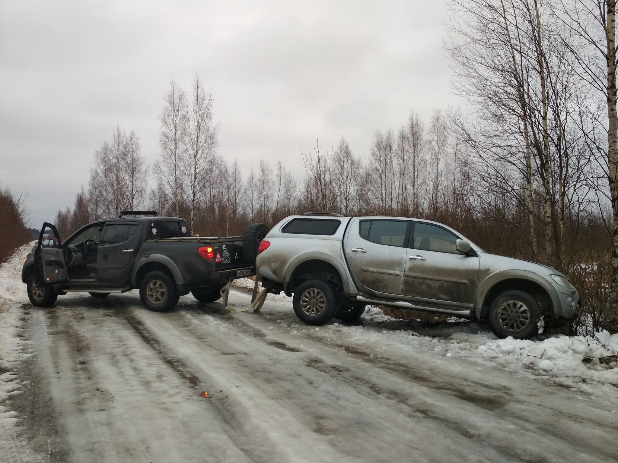 Napikapil - My, Pickup, Mitsubishi L200, Off road, Otter, The rescue, Video, Longpost