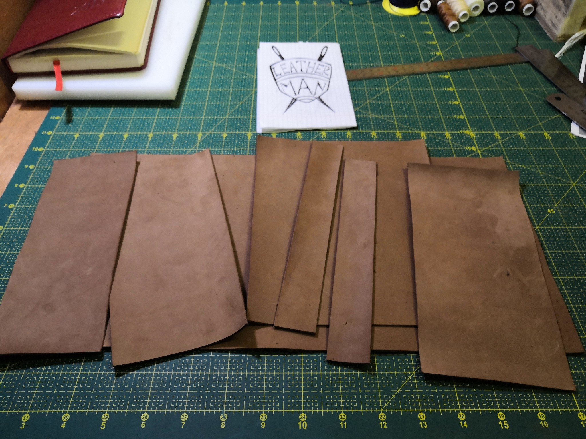 DIY leather wallet - My, Wallet, Leather products, Longpost