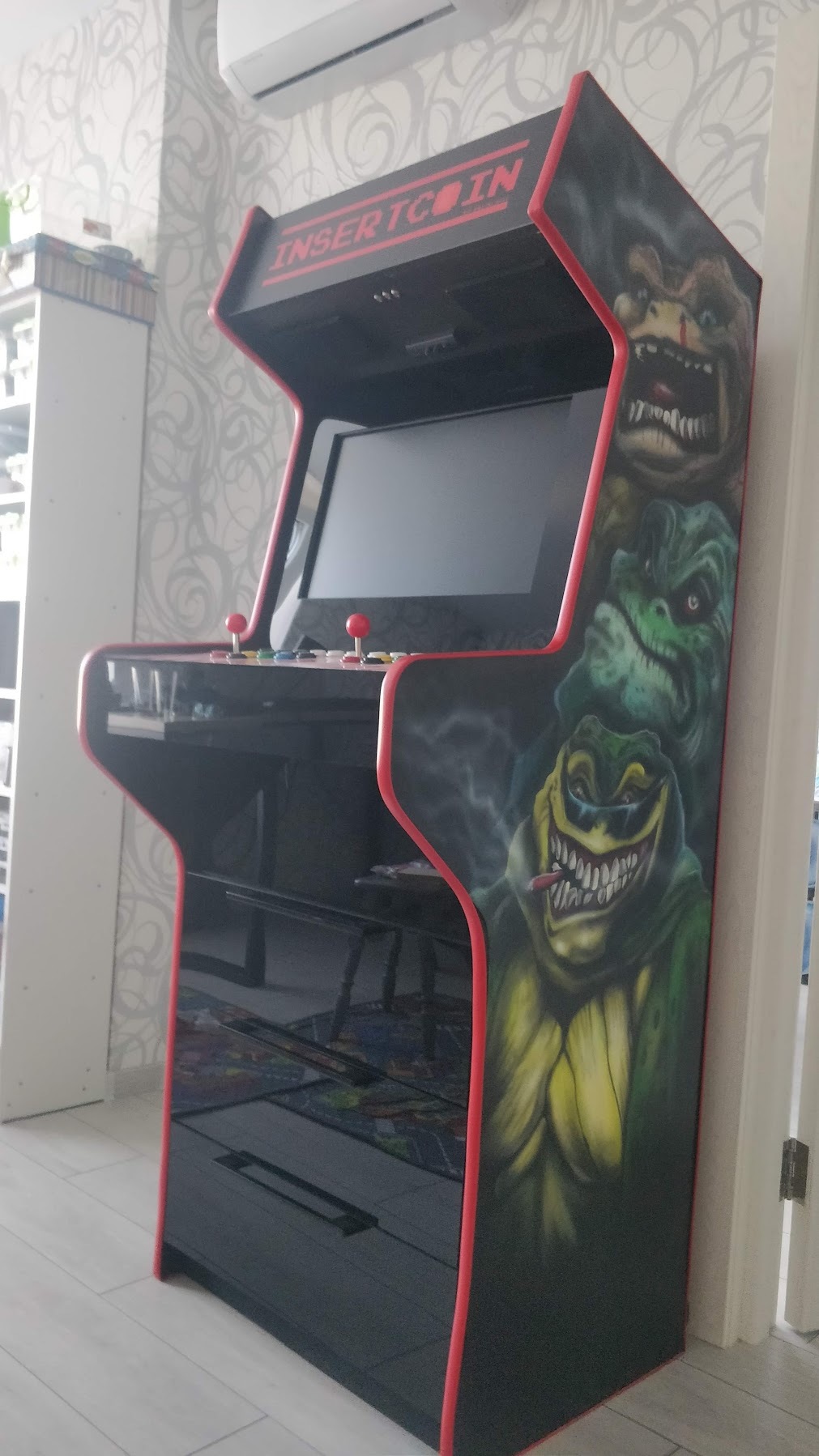 Another arcade cabinet - My, Slot machines, With your own hands, First post, Longpost, Needlework with process