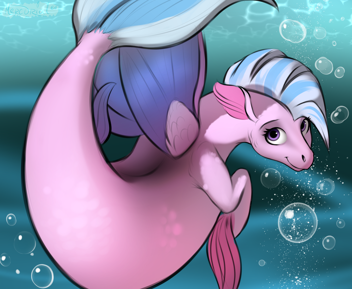 Silverstream seapony - Моё, My Little Pony, Silverstream, Seapony