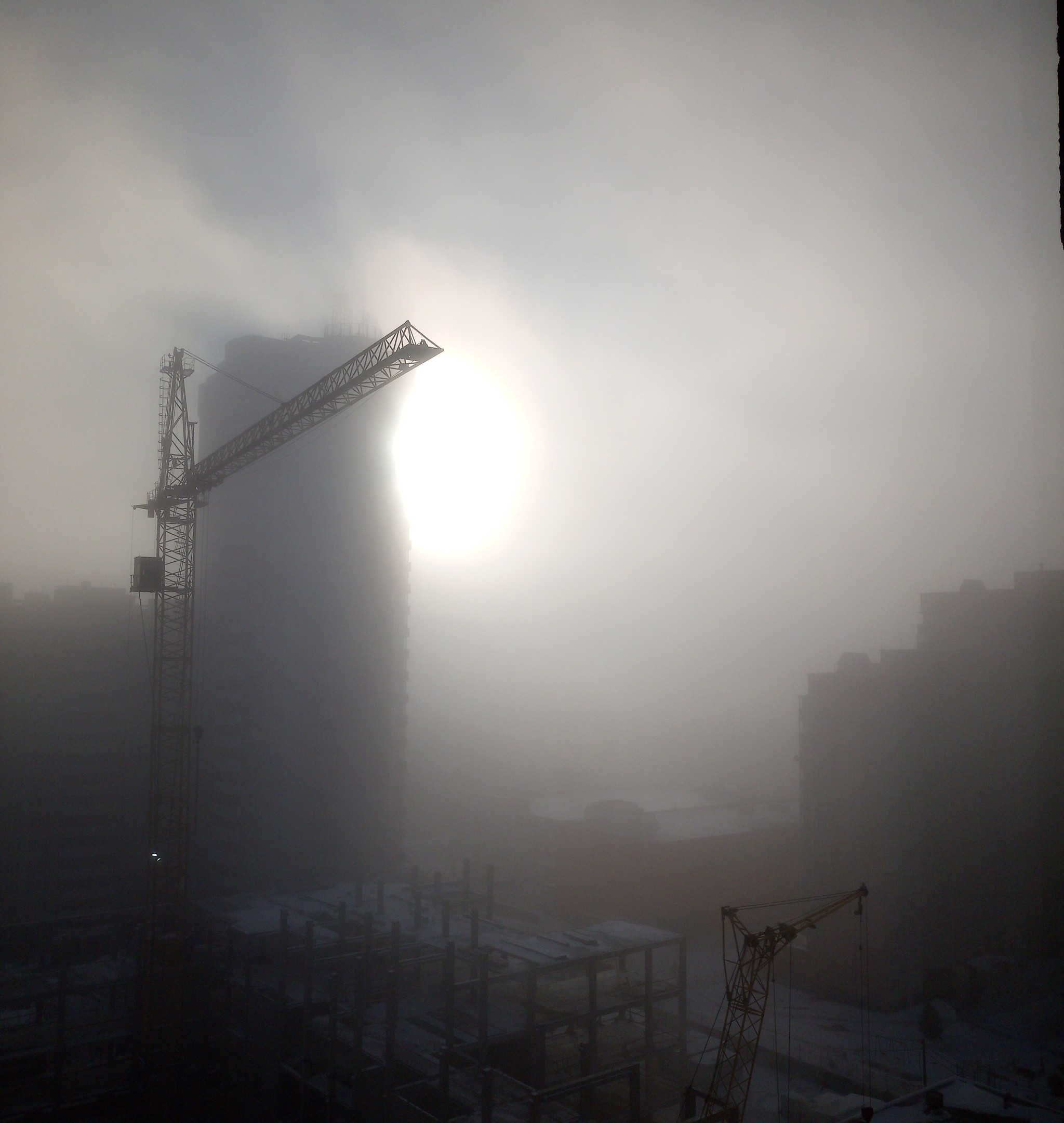 Cool afternoon - My, The photo, Ural, Yekaterinburg, Fog