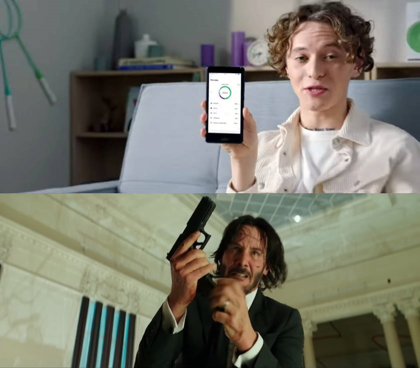 About boring advertising - My, Megaphone, Advertising, John Wick