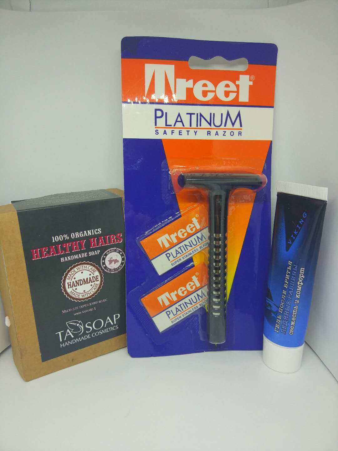 Treet shaving machine, Tajsoap soap, etc. - My, Shaving, Shaving cream, Aftershave gel, Longpost