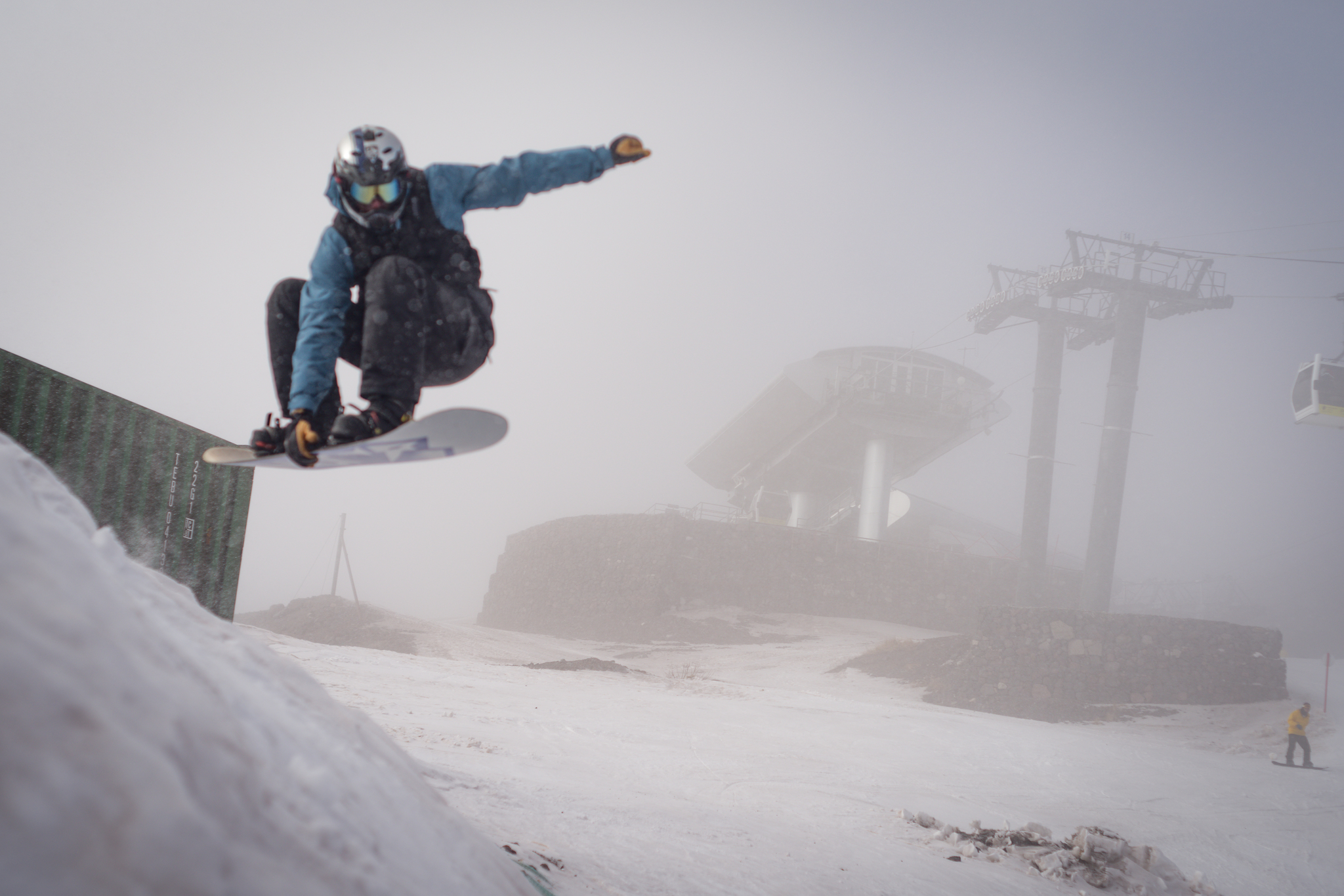 Cotton wool looks bad - My, Snowboard, The mountains, Elbrus, The photo