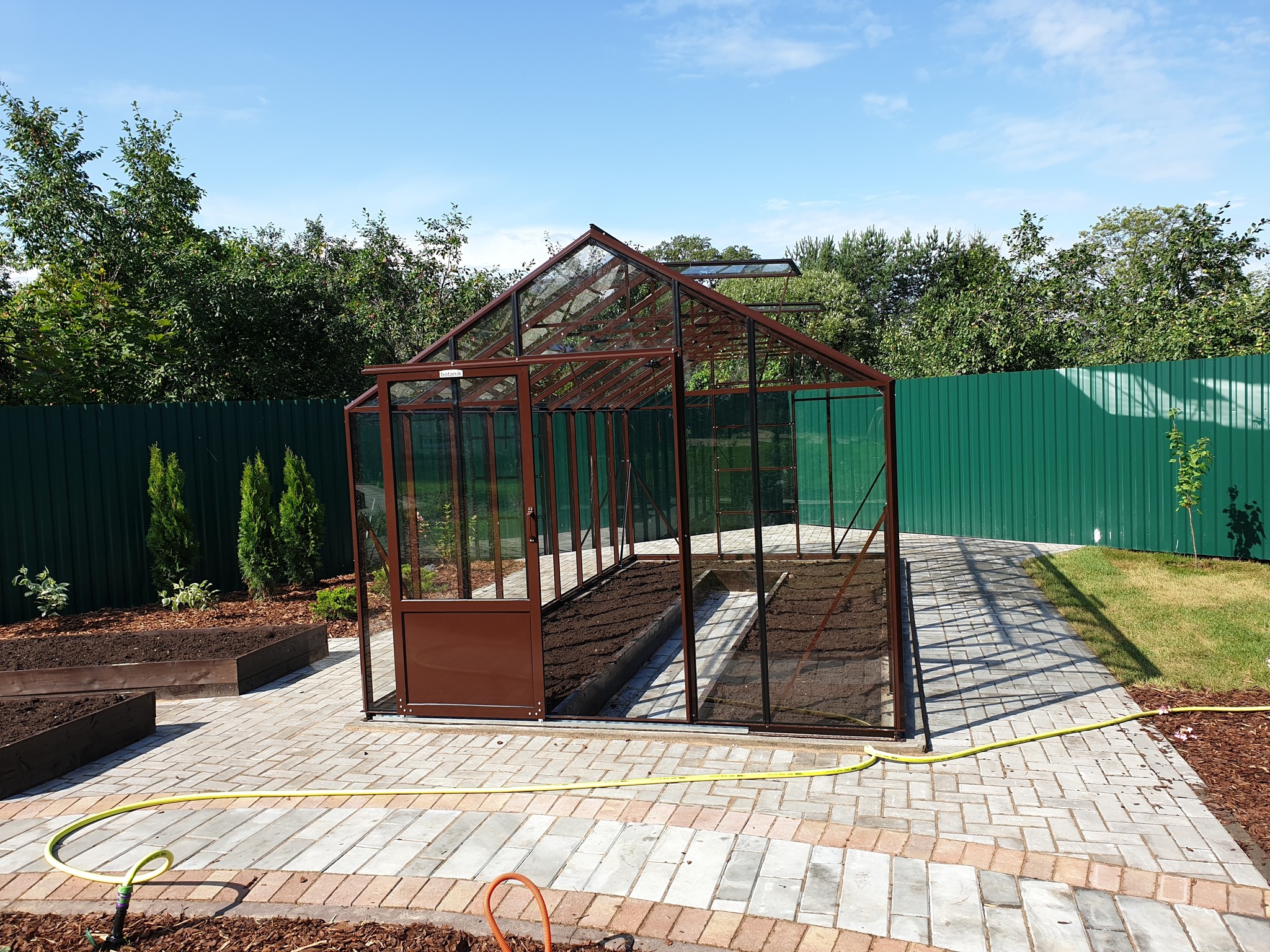 Greenhouse for the soul - Greenhouse, Landscape design, Paving stones, Building, Saint Petersburg, Video, Longpost