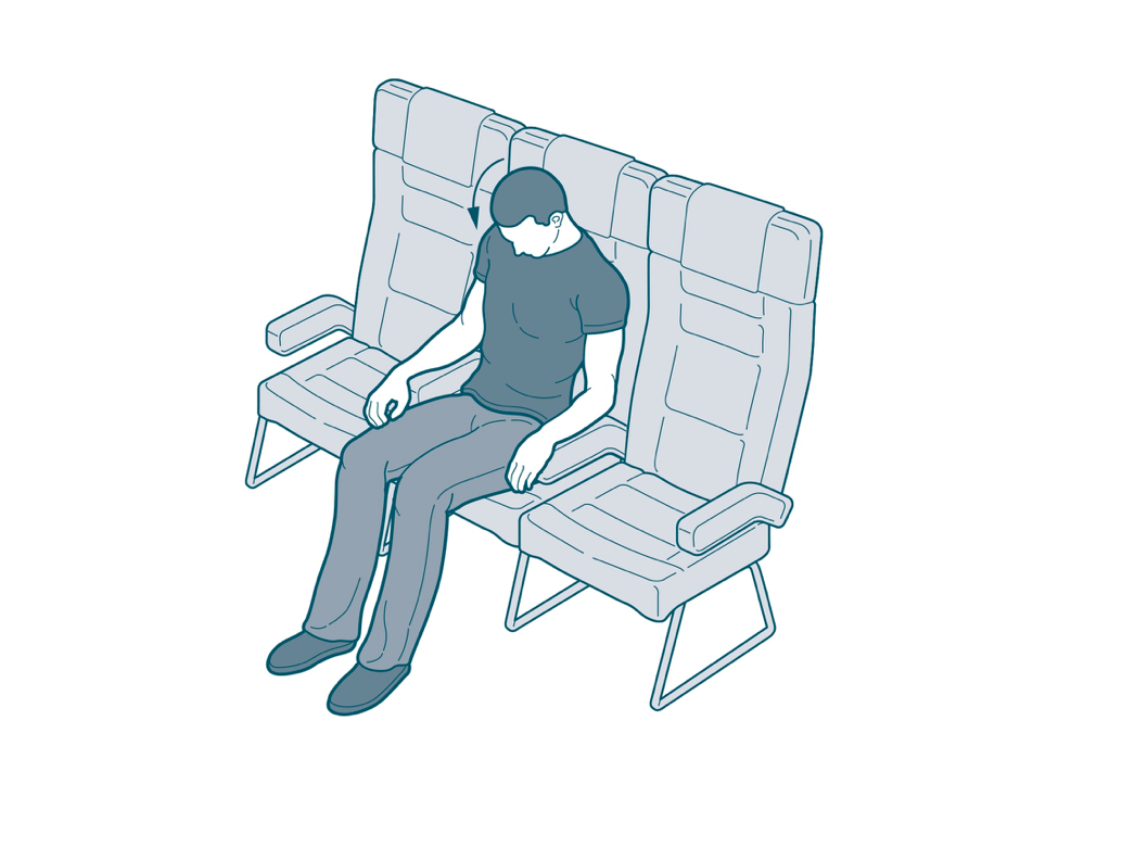 17 Weird Flight Sleeping Positions Recommended by Real Travelers - A life, Peace, Travels, Advice, Laughter (reaction), Technologies, Flight, Curiosity, Longpost