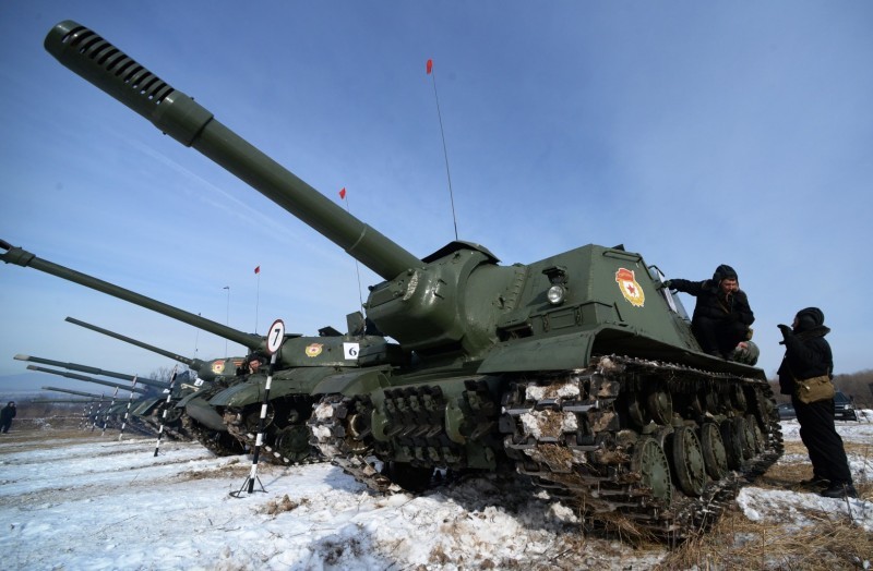 Demonstration trip - Tanks, IS-3, Isu-152, Technics, The photo, A selection, Russian army, Weapon, Longpost