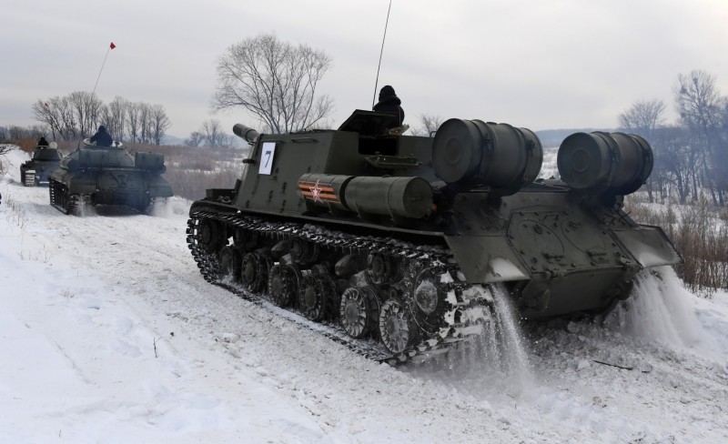 Demonstration trip - Tanks, IS-3, Isu-152, Technics, The photo, A selection, Russian army, Weapon, Longpost