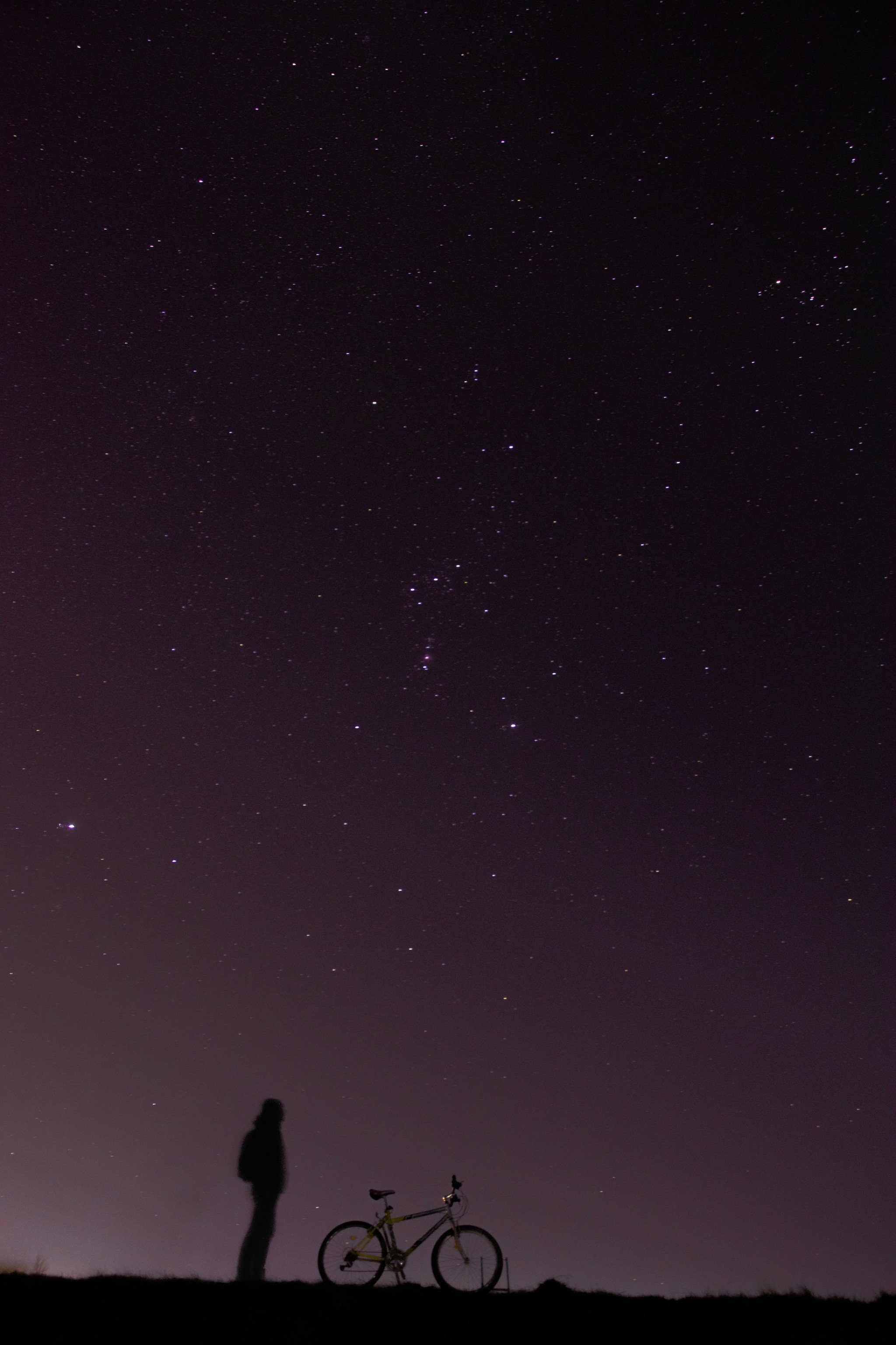 It was such a night yesterday - My, Astrophoto, The photo, Beginning photographer, Long exposure, A bike, Star, Orion