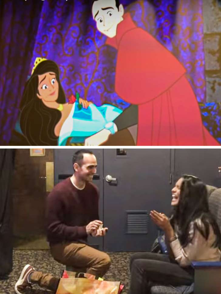 To ask for his girlfriend’s hand in marriage, the guy redrew the cartoon “Sleeping Beauty” for six months. And this video is worthy of an Oscar. - Marriage proposal, Cartoons, Video, Longpost