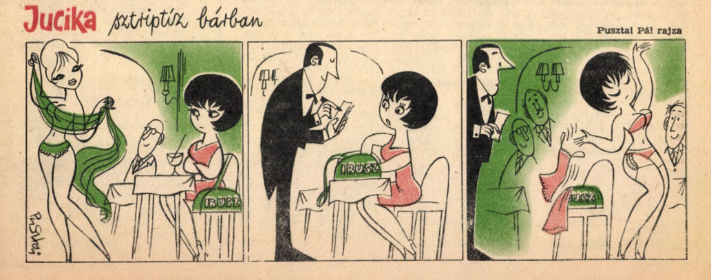 “Jucika” - the social block had its own 4 koma, with everyday problems and eti! (Part No. 9) - Comics, Retro, Hungary, Without words, 60th, Longpost, Jucika