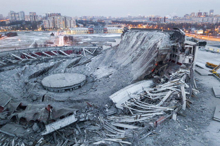 SKK footage after destruction - Ccm, Tragedy, Architecture, Saint Petersburg, Longpost