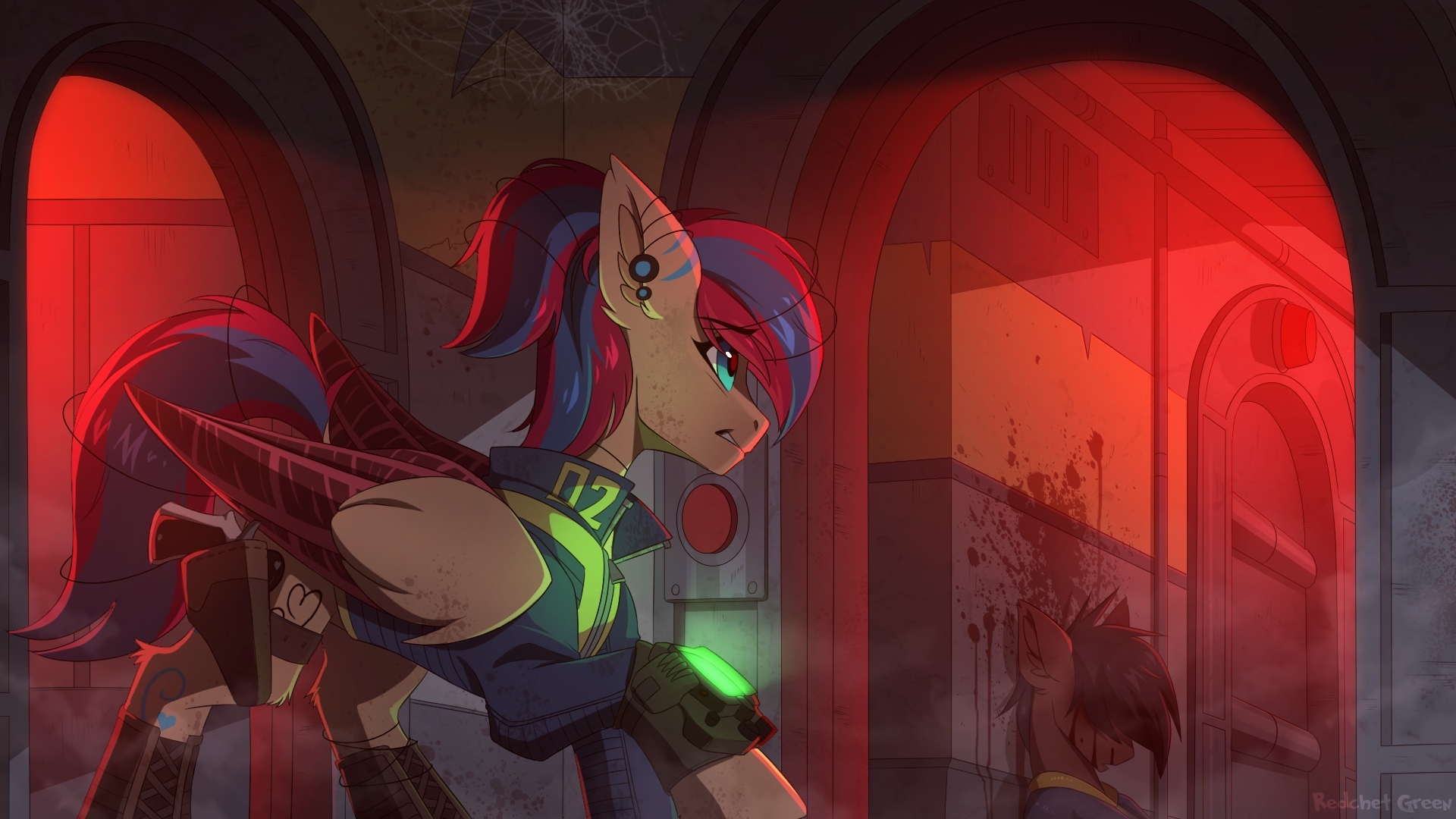 Пегас в убежище два, ё*та - My Little Pony, Grimdark, Fallout: Equestria, Original Character