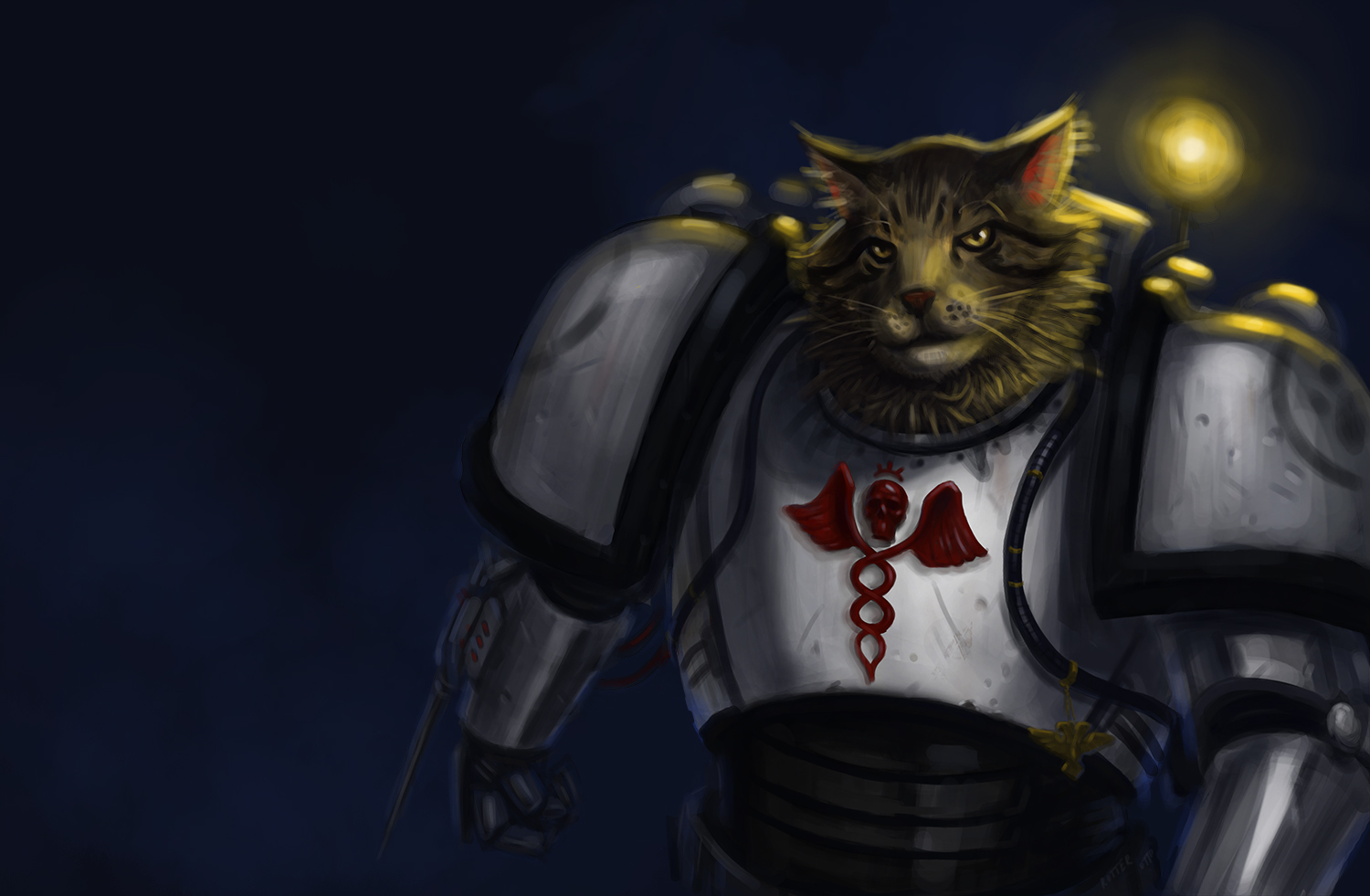 Brother Coteycus - My, Warhammer 40k, Wh Art, Art, cat