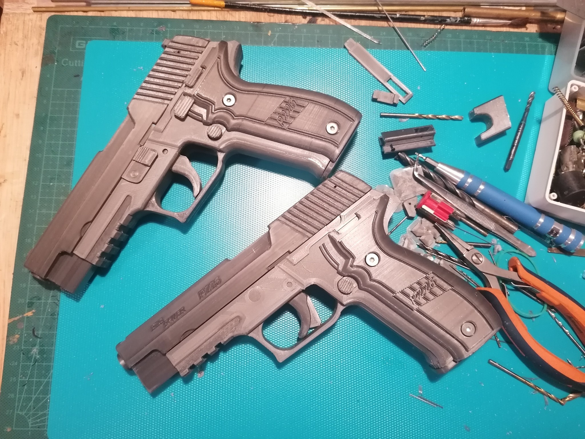 Sig Sauer P226 на 3д принтере - Моё, Оружие, 3D моделирование, 3D печать, Хобби, Самоделки, Статья, Не стесняйся своих увлечений, Япония, Видео, Длиннопост