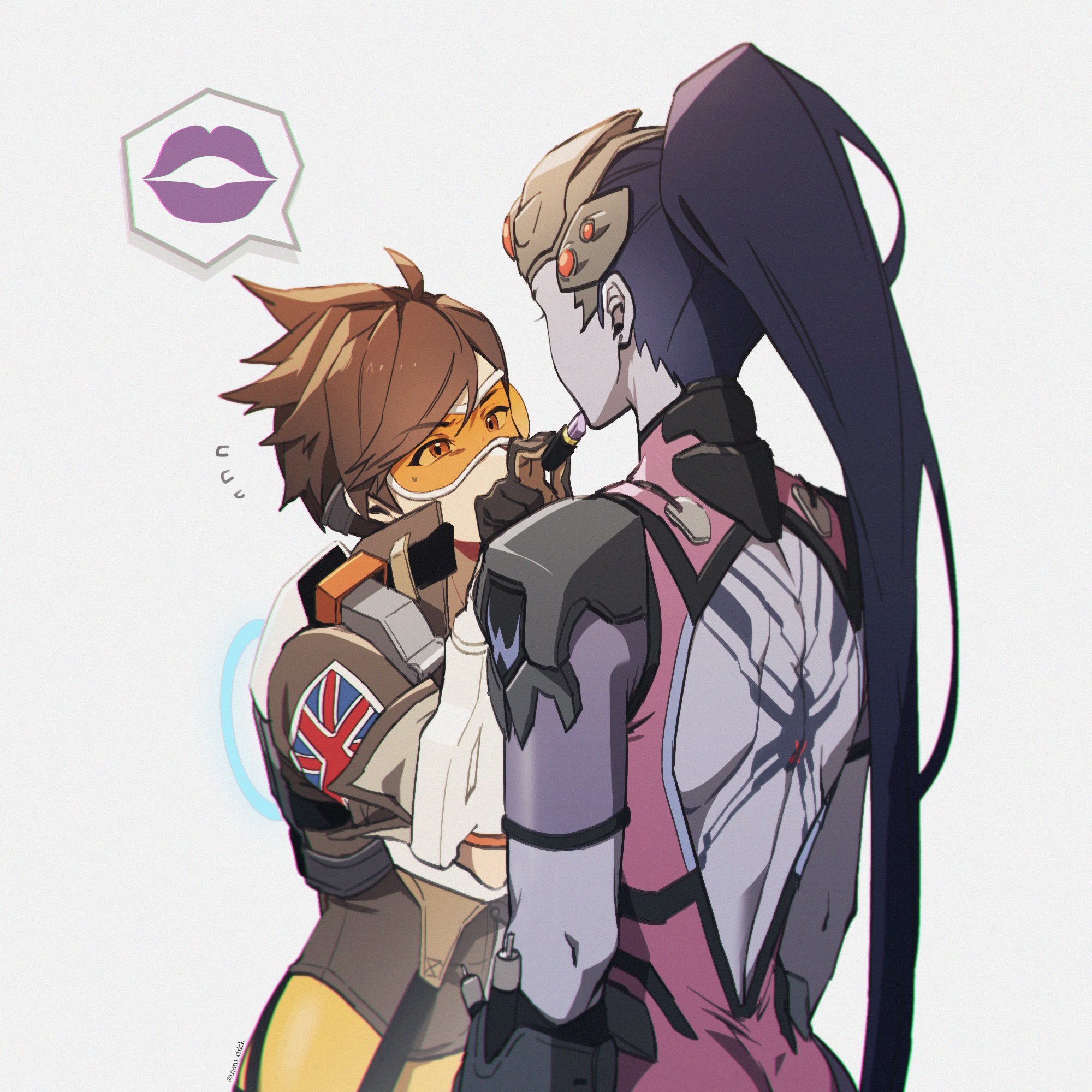 WidowTracer - Tracer, Widowmaker, Overwatch, Art, Maro_chick