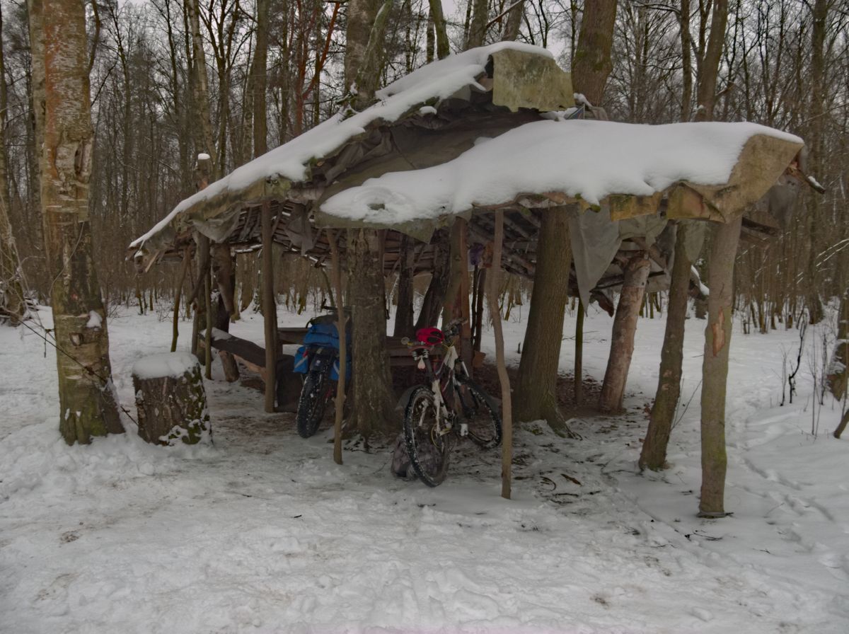 Nemchinovka - Zvenigorod station - My, PVD, A bike, Bike ride, Winter Bike, Cycling, Bikes, Bike, Bike cycling, Video, Longpost