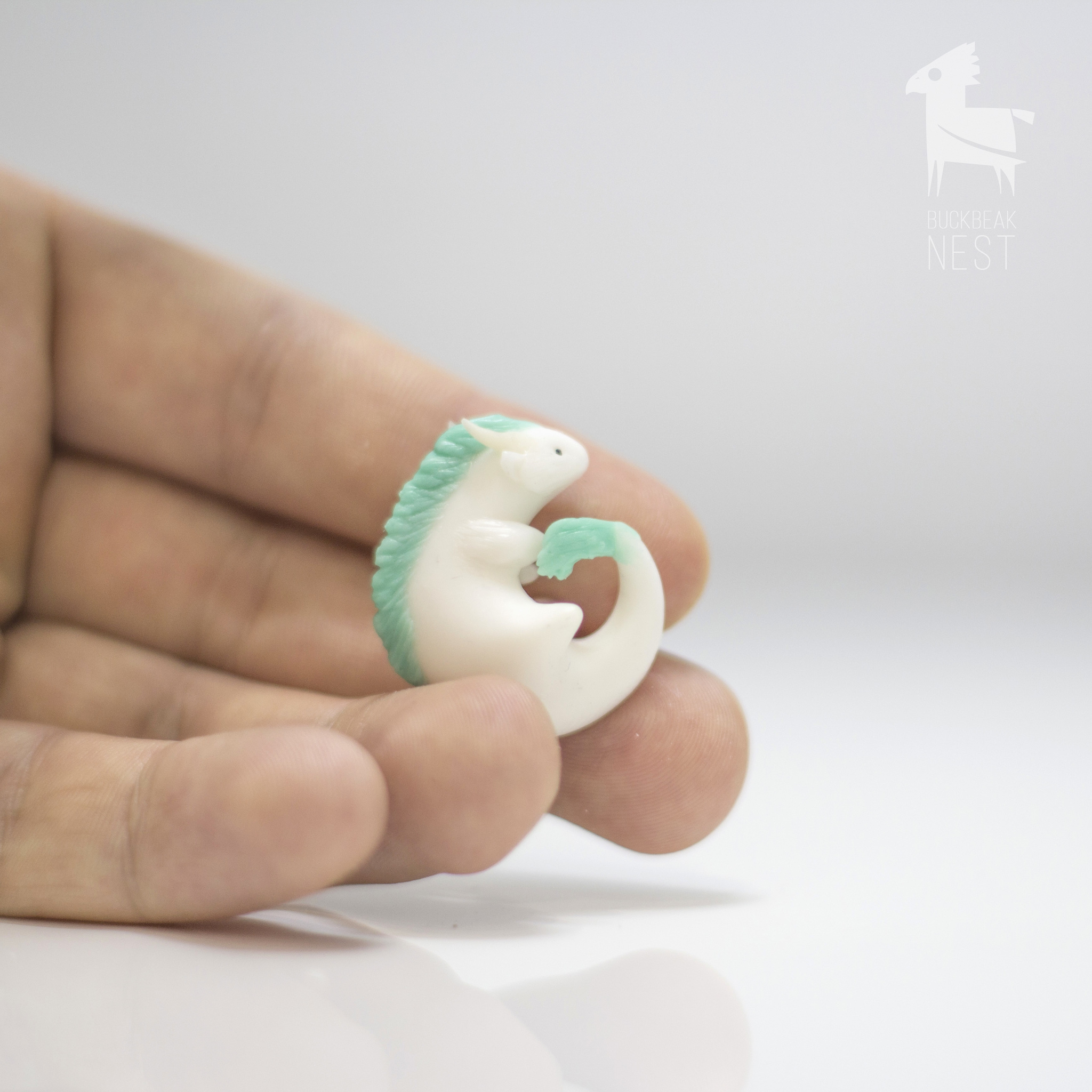 Tiny Haku) - My, Haku, The Dragon, Miniature, Polymer clay, Needlework without process, Japan, Handmade, Spirited Away, Longpost