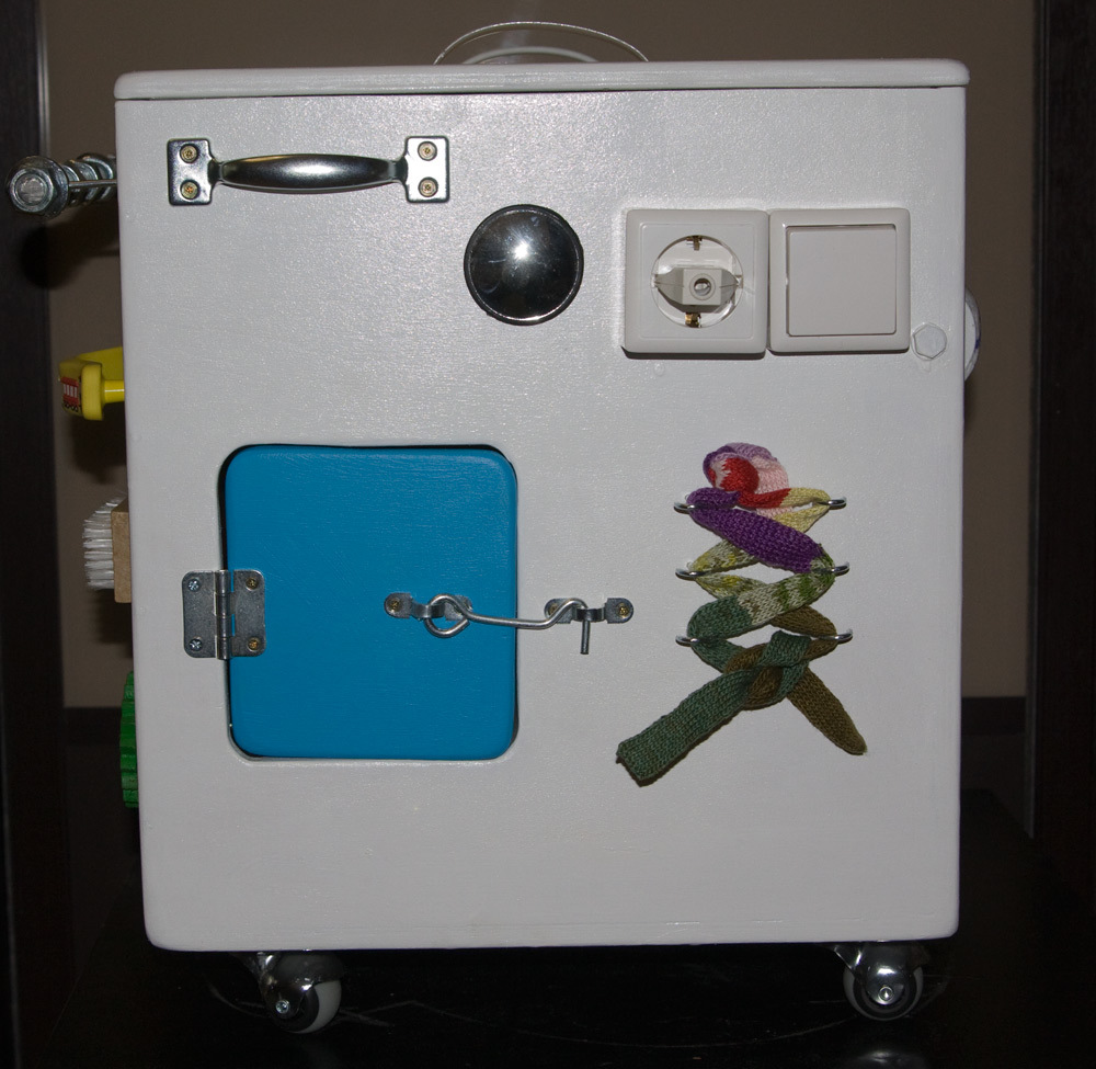 Busybox for nephew - My, Needlework with process, Plywood, Toys, With your own hands, Longpost, Busyboard