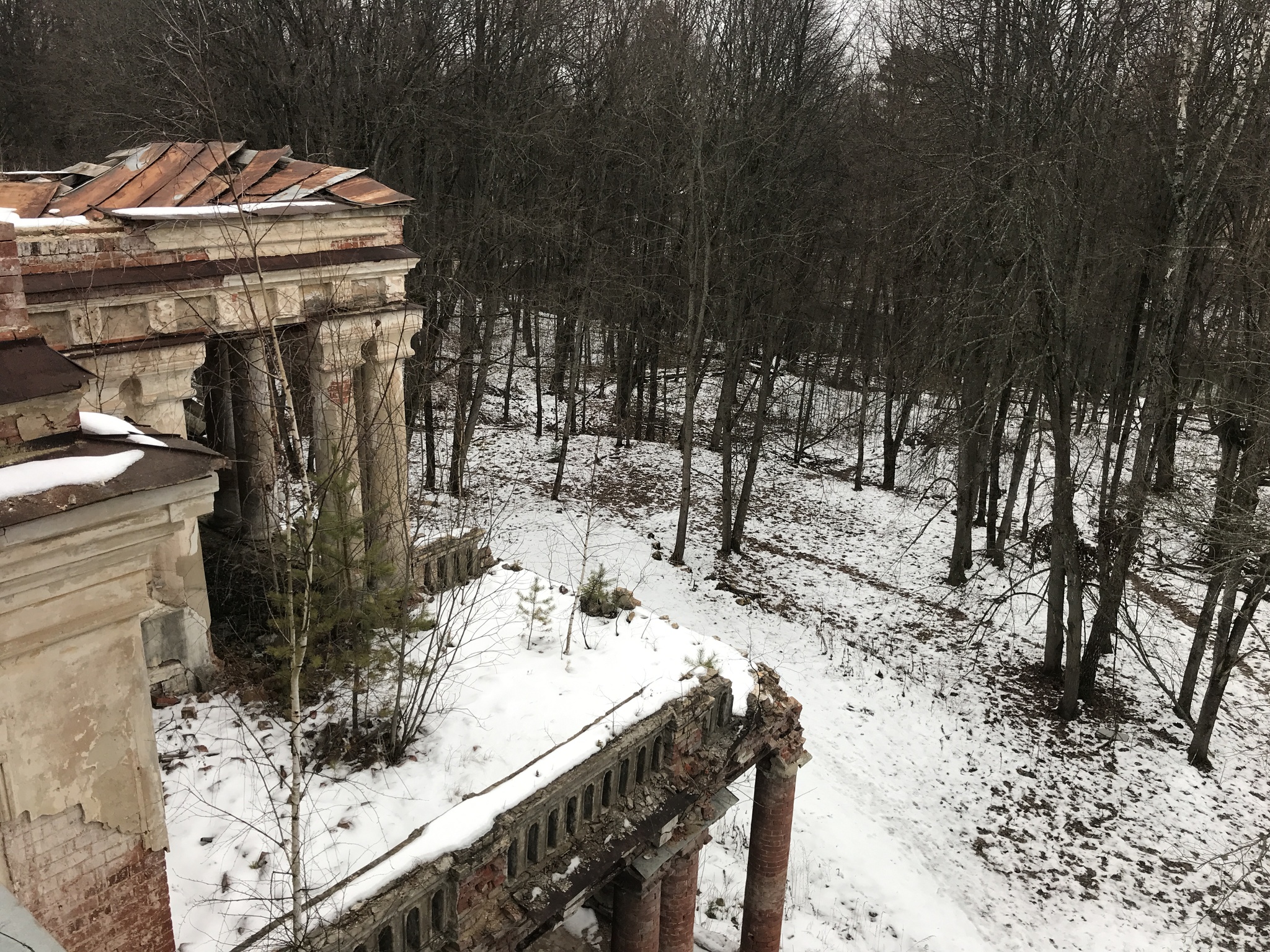 Russian eclecticism | Ruins of a boyar estate - My, Travels, Tourism, Abandoned, Manor, Pavlishchev Bor Estate, Video, Longpost