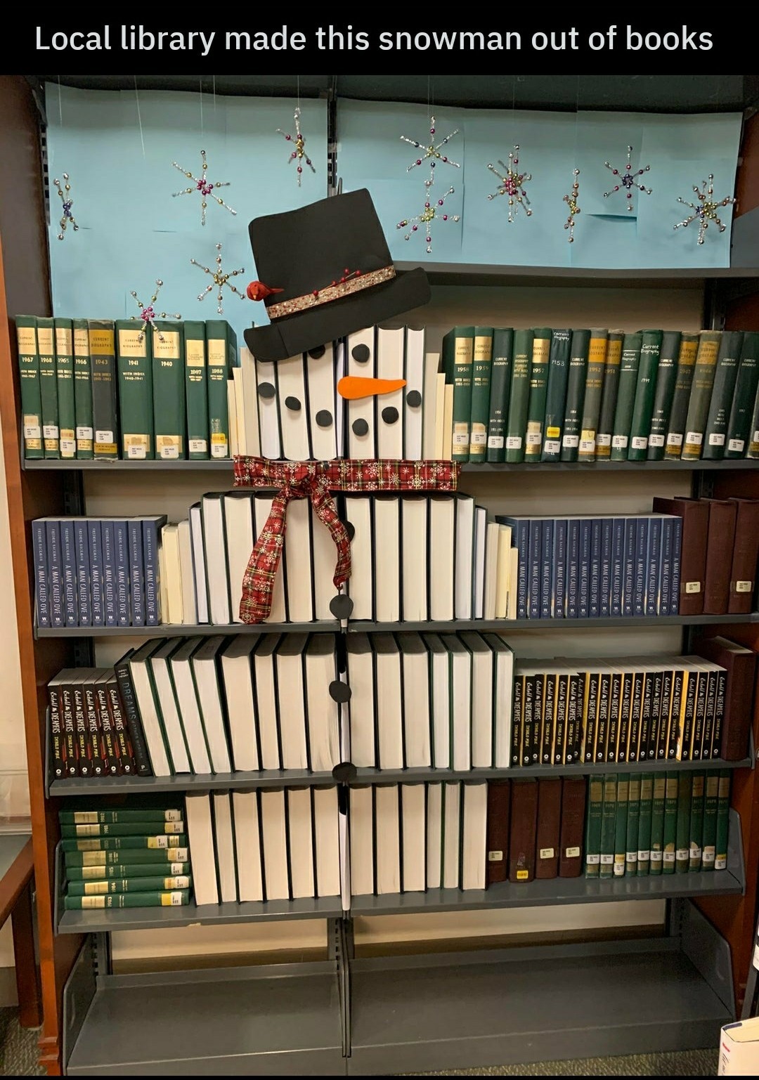 The original snowman - New Year, Library, snowman