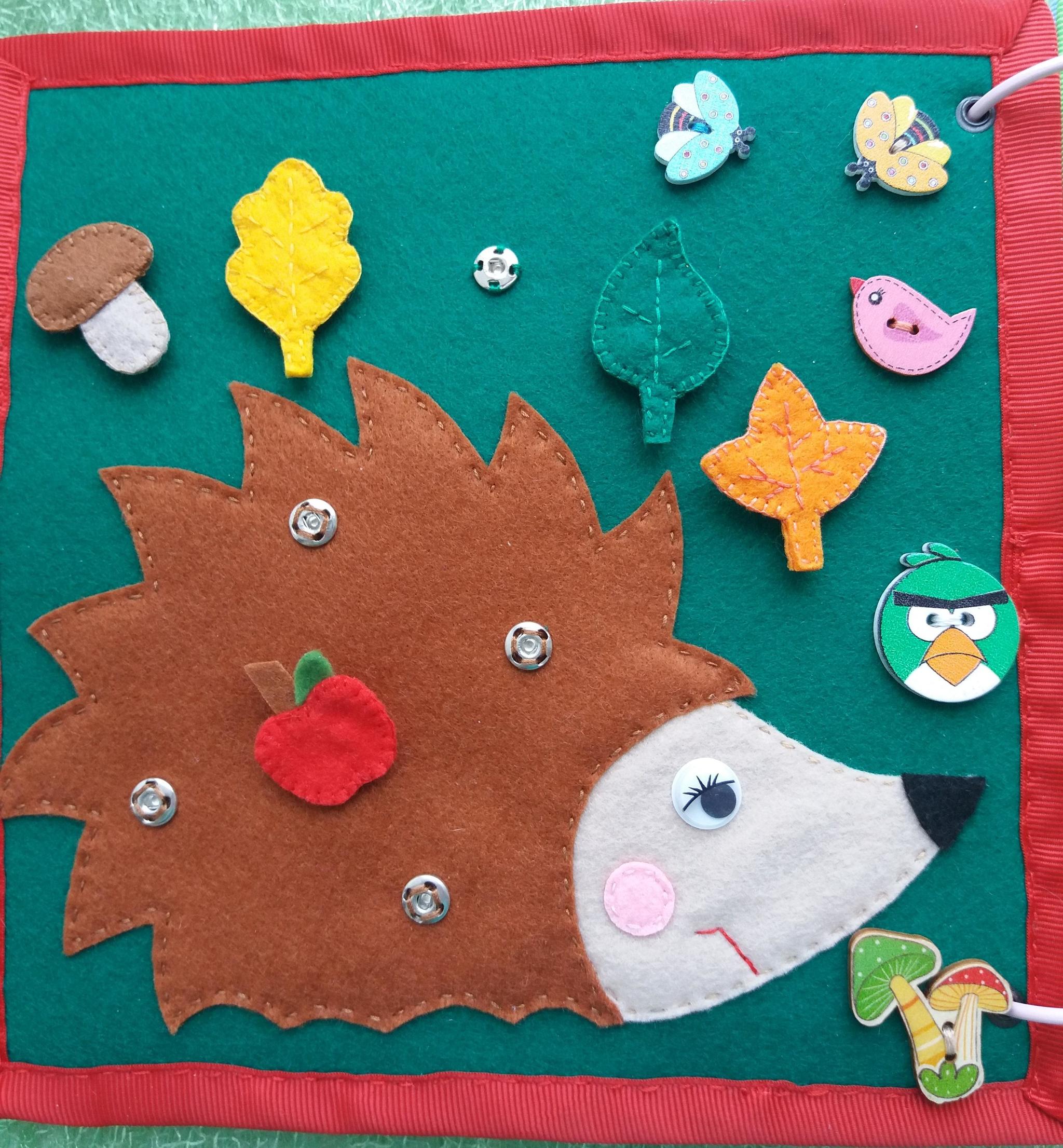 Felt book - My, Developing, Handmade, Children, With love, Fine motor skills, Longpost, Needlework without process