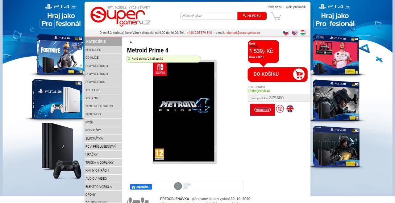 Czech Store Accidentally Releases Metroid Prime 4 Release Date - Nintendo, Nintendo switch, Video