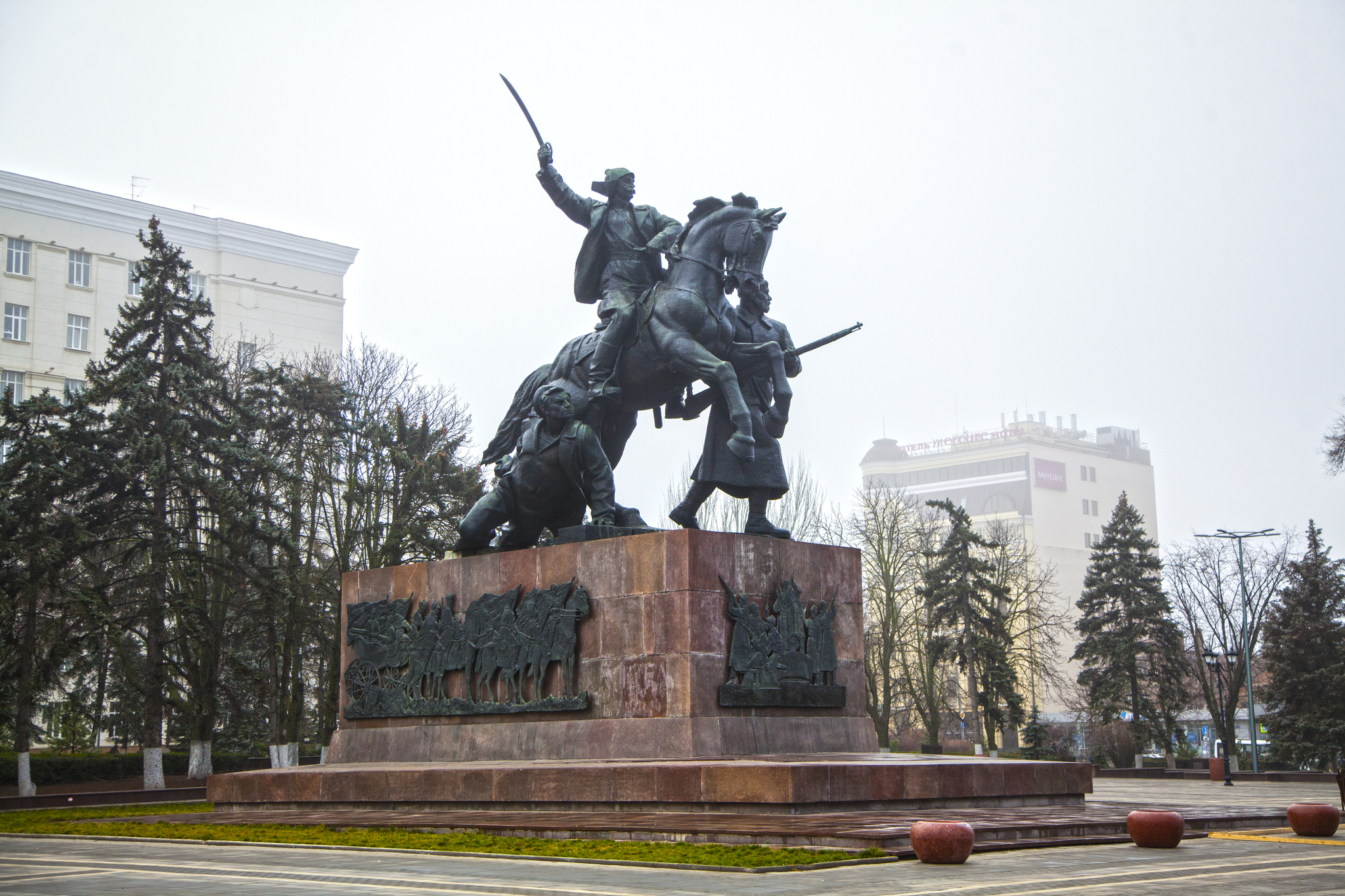 Walk around Rostov-on-Don - My, Rostov-on-Don, City walk, Fog, The street, cat, Architecture, Town, Travel across Russia, Longpost