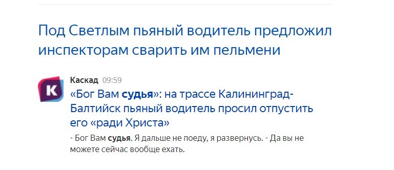 Пьяный водитель предложил инспекторам сварить им пельмени - Новости, Гаи