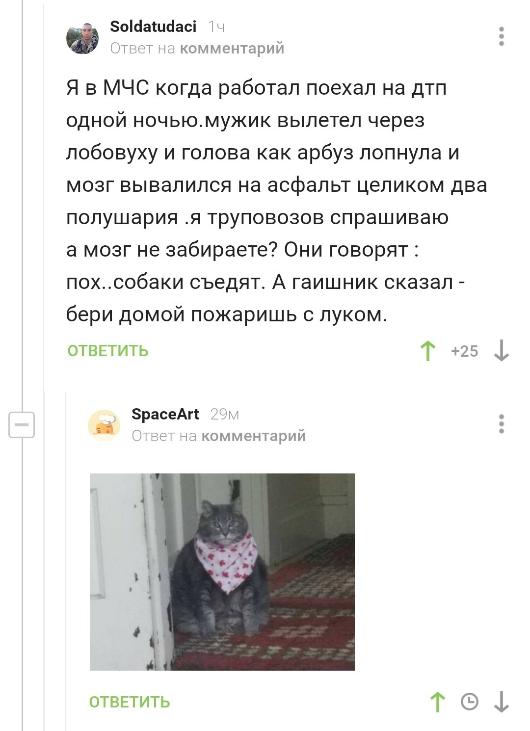 accident - Screenshot, Comments on Peekaboo, Road accident, Black humor