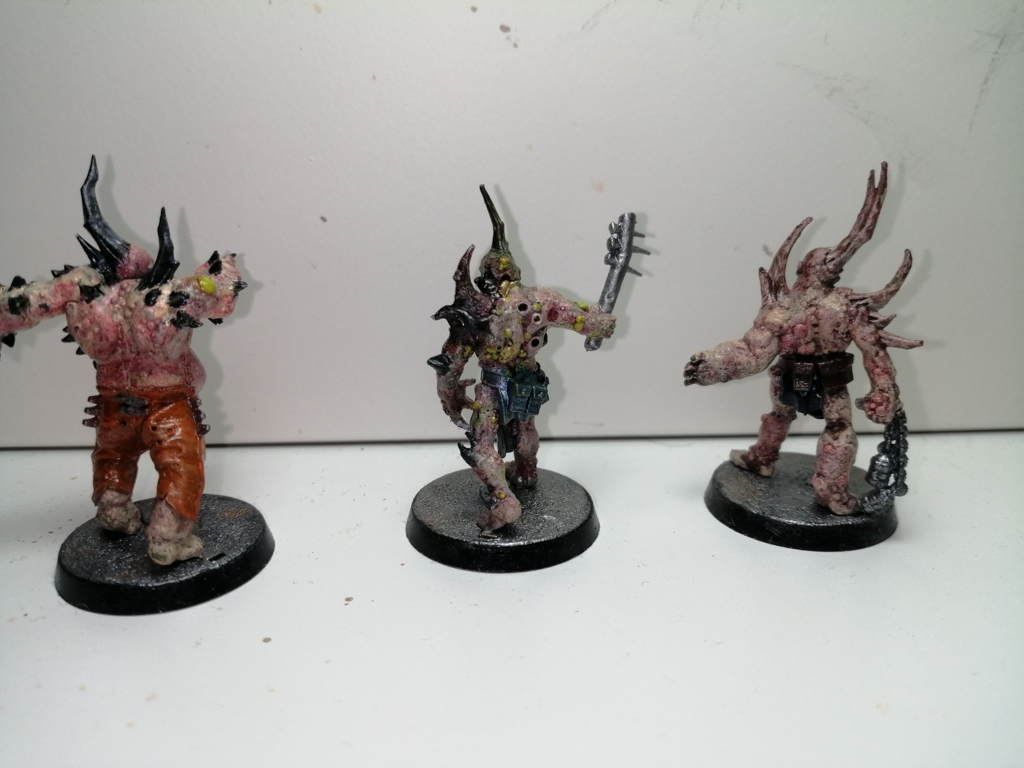 Correct my painting mistakes! Poxwalkers warhammer - My, Warhammer 40k, Warhammer, Death guard, Painting miniatures, Longpost