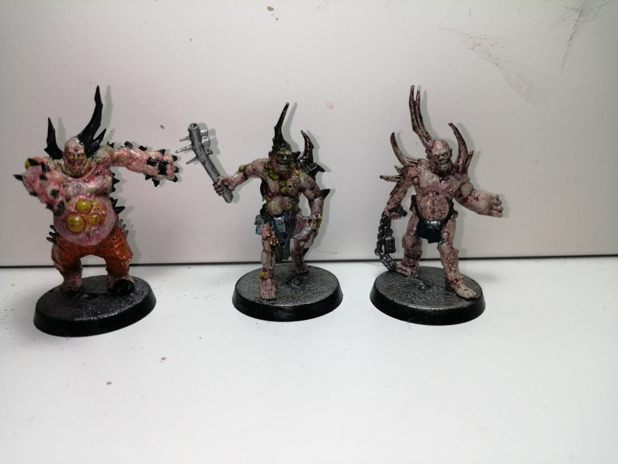 Correct my painting mistakes! Poxwalkers warhammer - My, Warhammer 40k, Warhammer, Death guard, Painting miniatures, Longpost