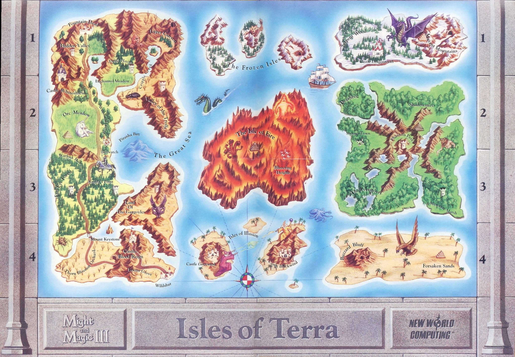 Might and Magic III: Isles of Terra (часть 1) - Моё, 1991, Прохождение, Might and magic, New World Computing, Игры для DOS, RPG, Ретро-Игры, Компьютерные игры, Длиннопост