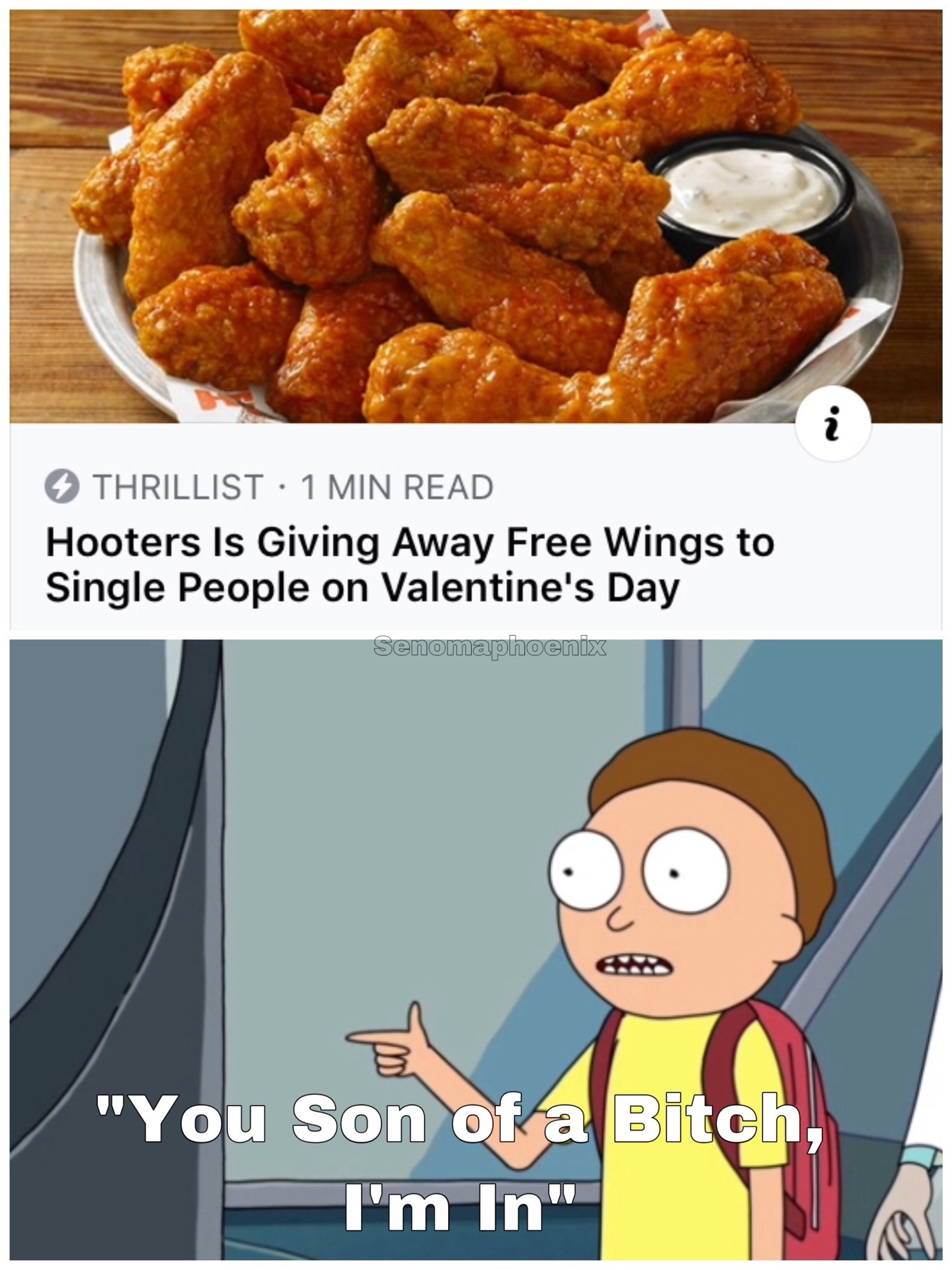 I'm in - Food, Memes, February 14 - Valentine's Day, Hooters, Humor