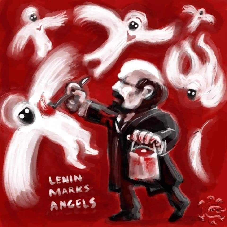 Lenin marks angels - Юмор, Из сети, Картина маслом, Картина