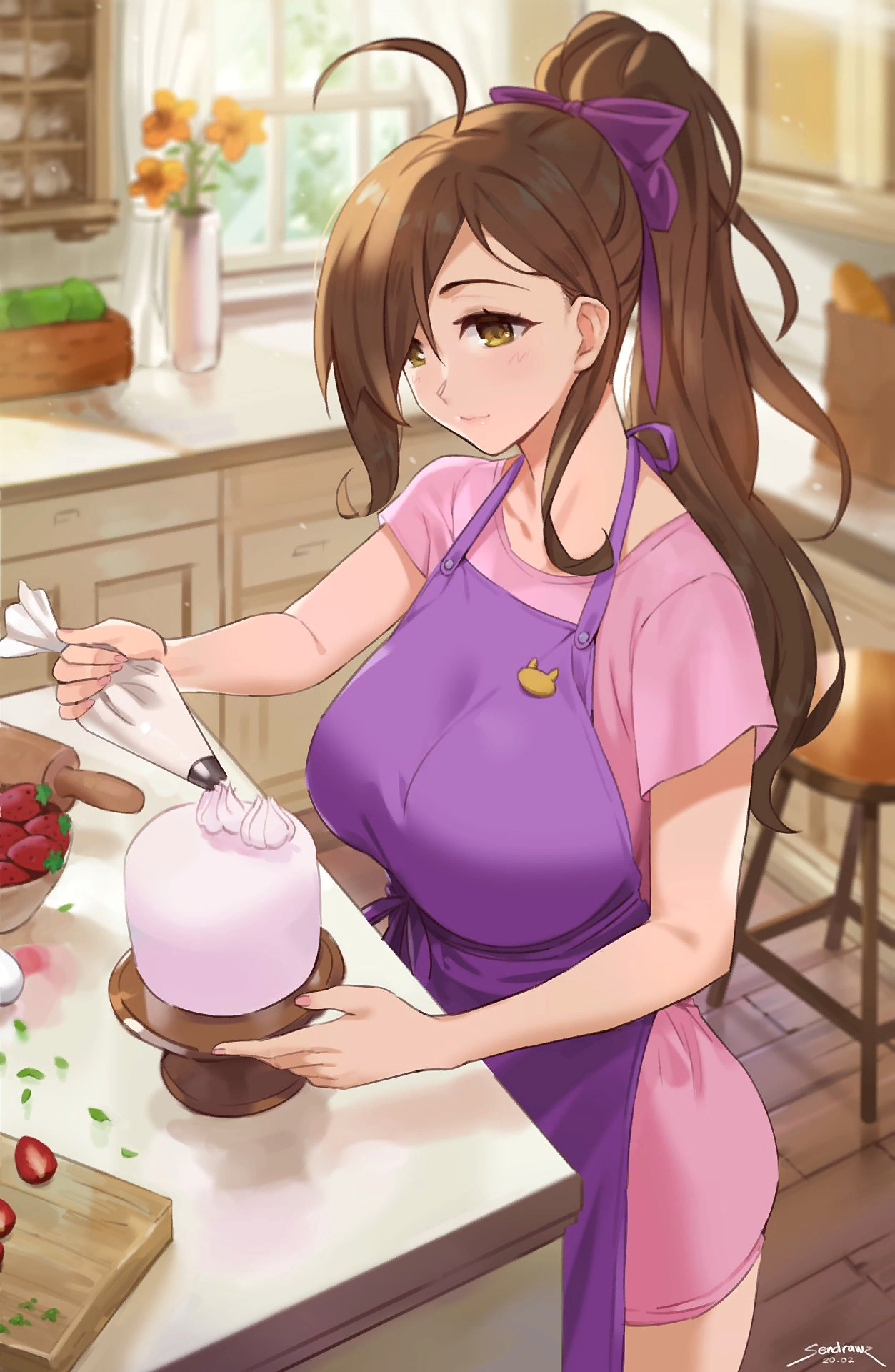 Wiz preparing a cake | Пикабу