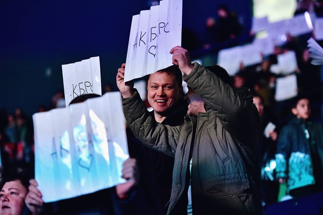 Ak Bars dedicated a performance to a fan with a banner - Hockey, KHL, AK Bars, Болельщики, Kazan, Longpost