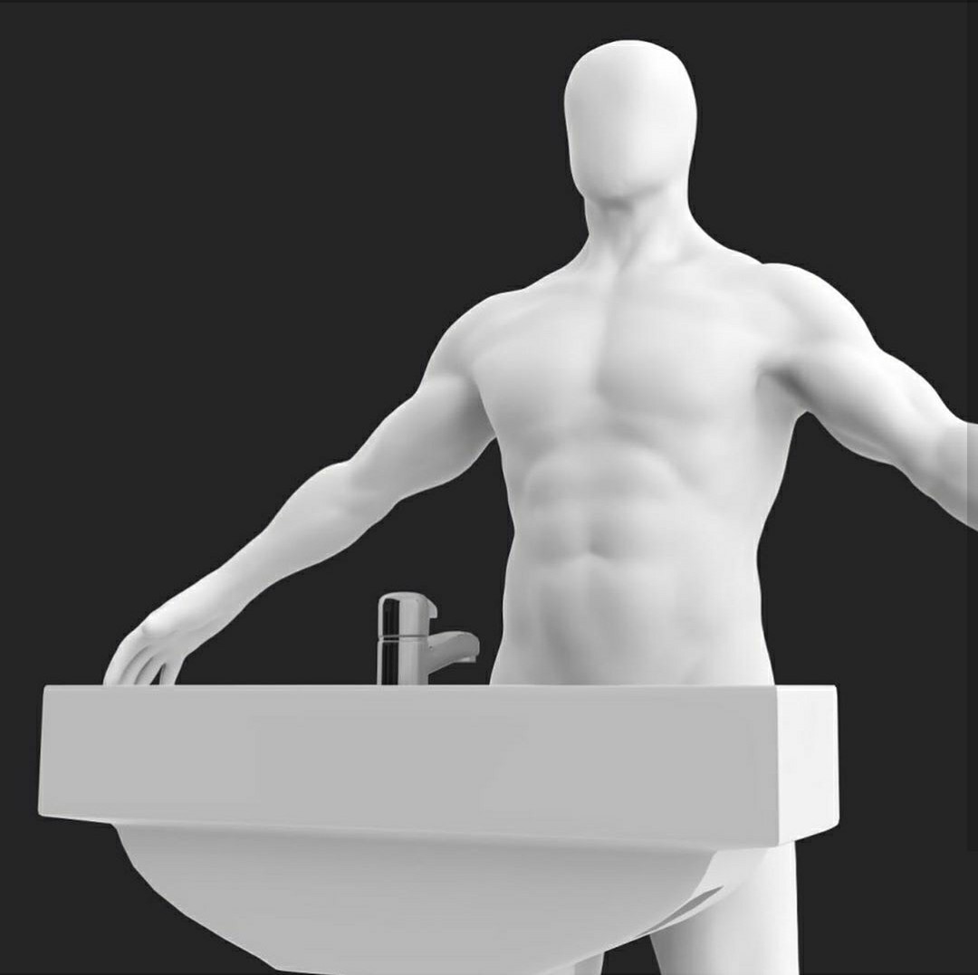 The ideal washbasin for men - Humor, From the network, Wash basin, Longpost