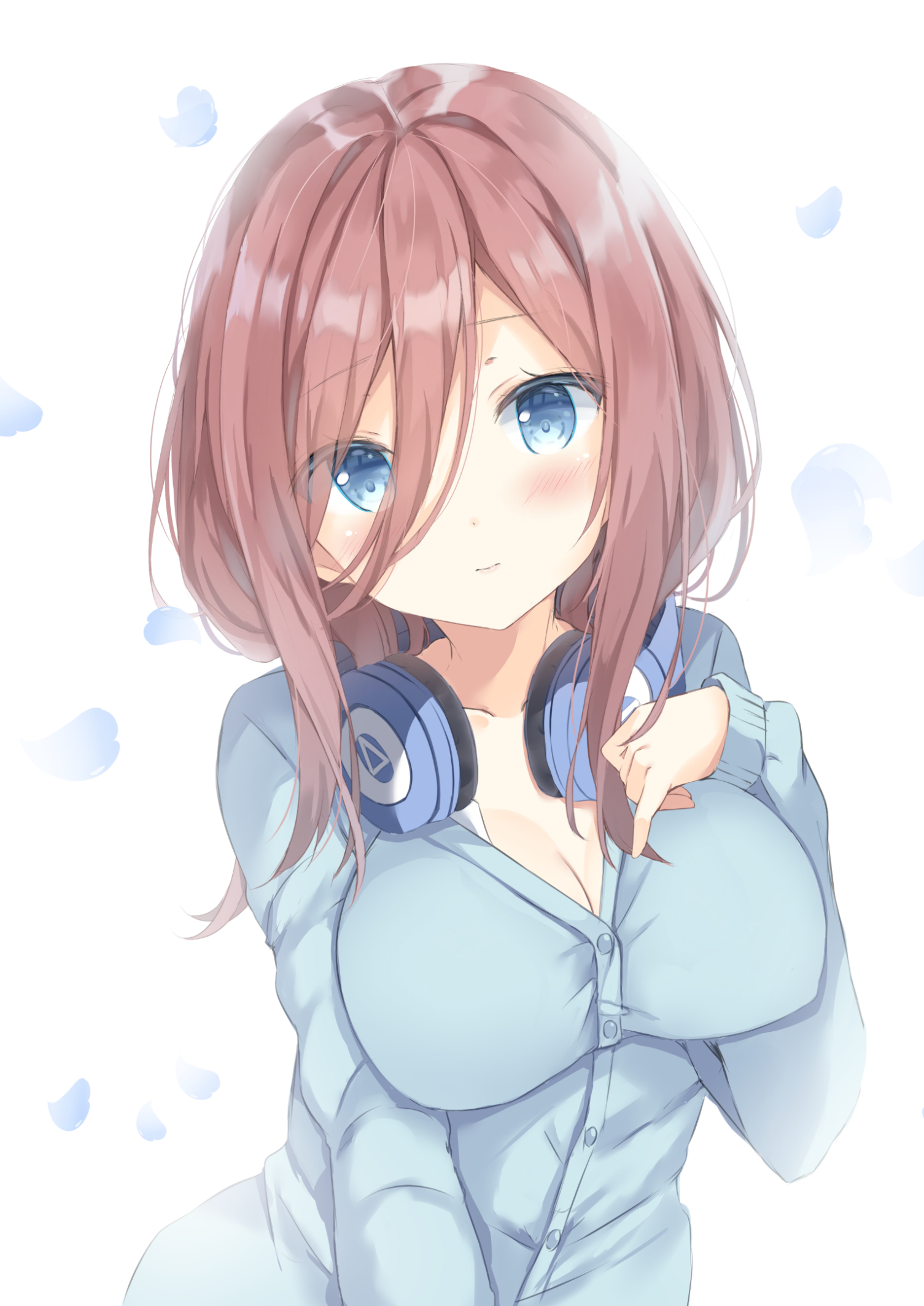 Miku - Nakano miku, Fuutarou Uesugi, Gotoubun no hanayome, The Quintessential Quintuplets, Anime art, Anime, Longpost