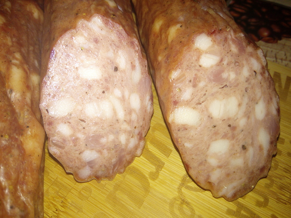 Half-smoked sausage Poltava GOST 16351-86 - My, Homemade sausage, Recipe, GOST, Cooking, Longpost