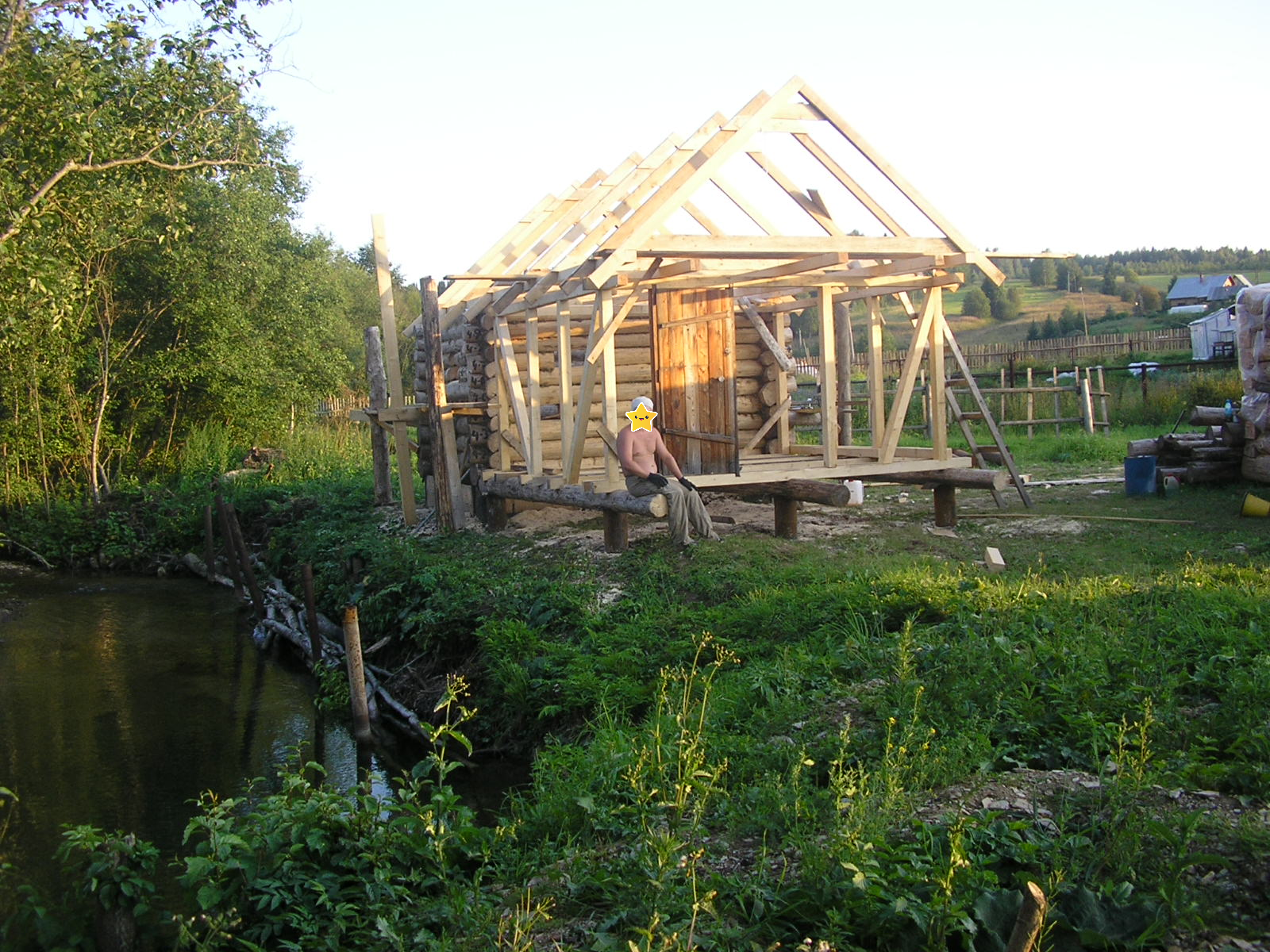 Country house. Bathhouse. Part 1 . (how not to build) - My, Dacha, Favorite dacha, Bath, Building, GIF, Longpost