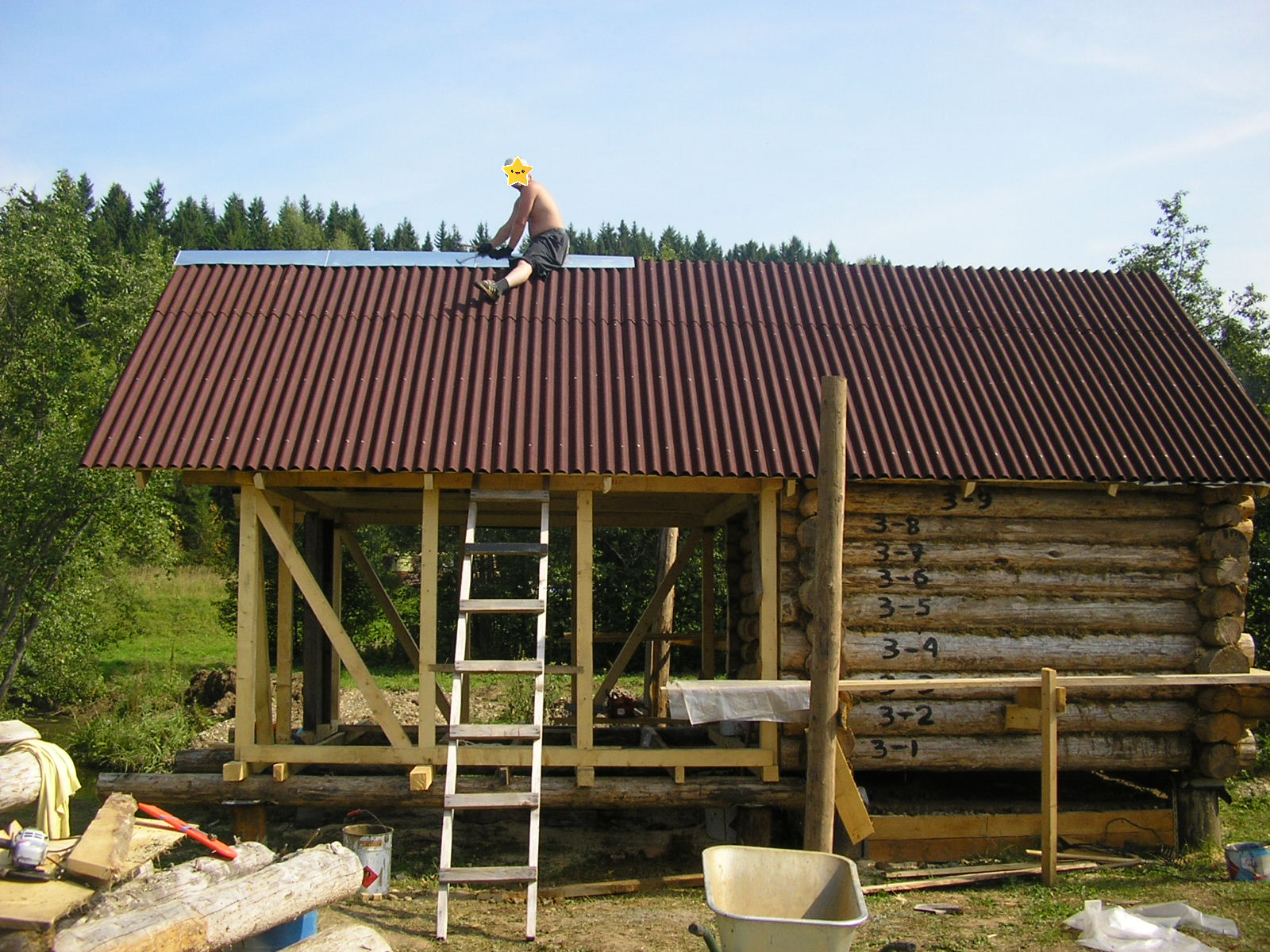 Country house. Bathhouse. Part 1 . (how not to build) - My, Dacha, Favorite dacha, Bath, Building, GIF, Longpost