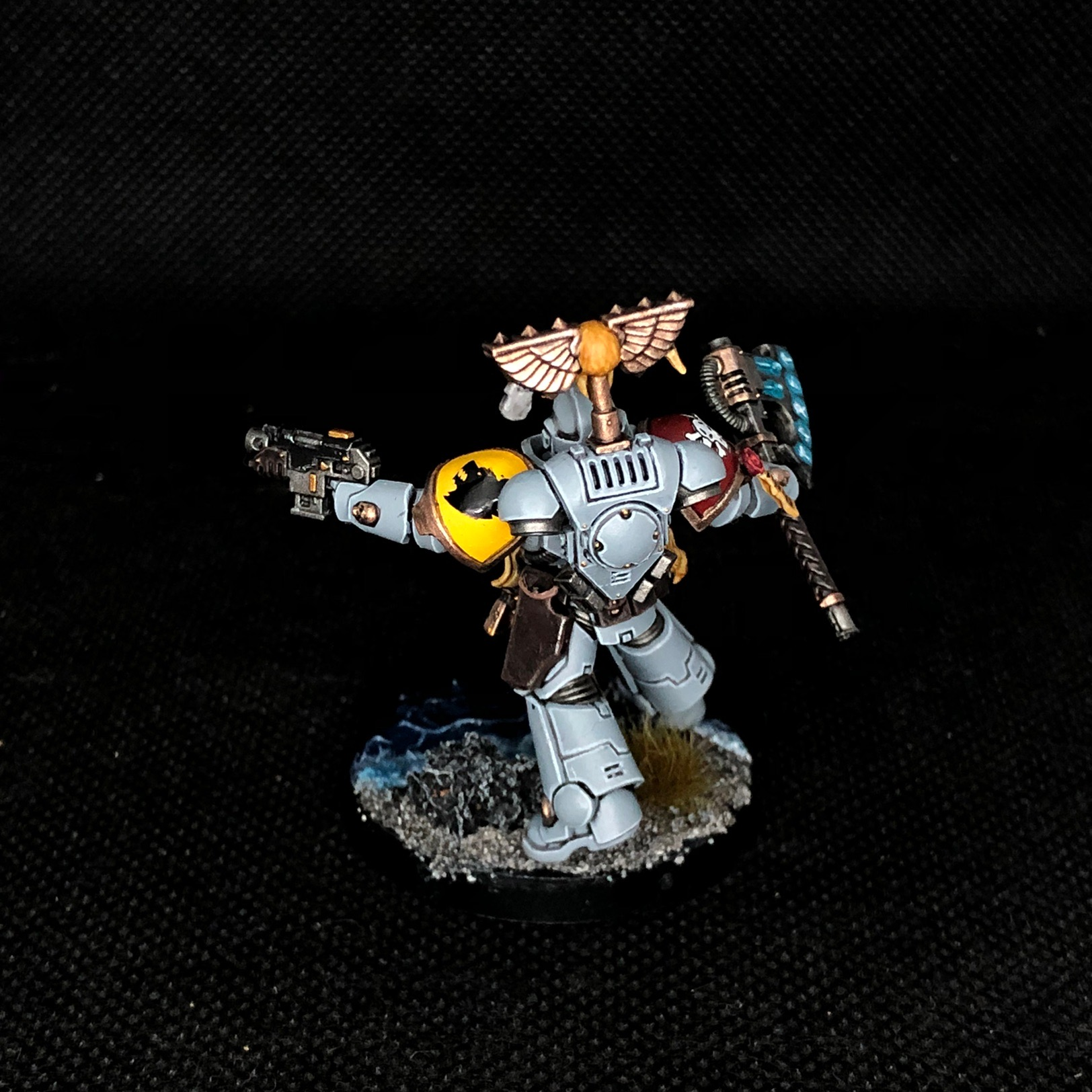 Wolf Lieutenant! - My, Wh miniatures, Warhammer 40k, Space wolves, Hobby, Wh painting, Longpost