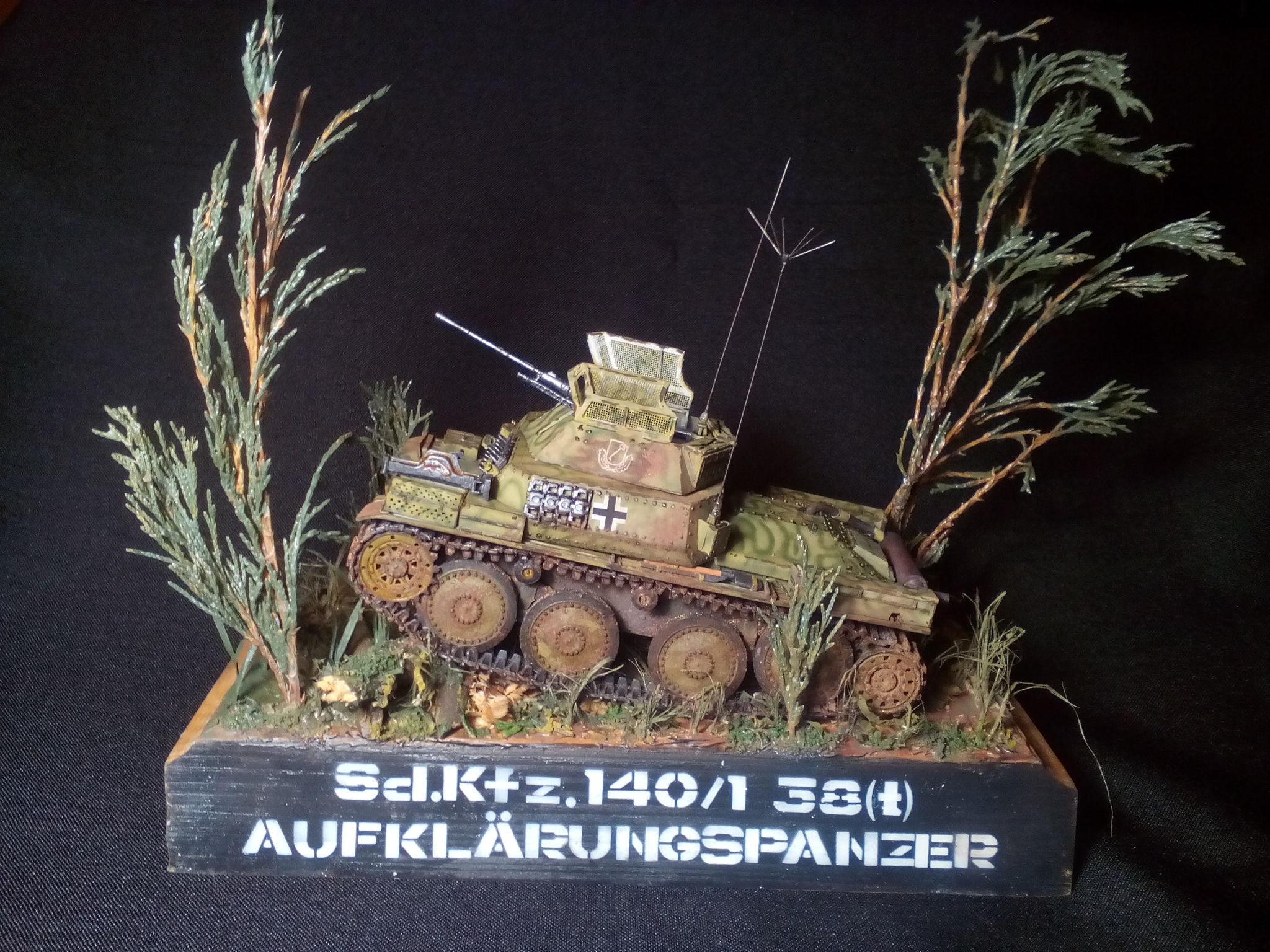 Танк-разведчик Вермахта. Sd.Kfz.140/1 38(t) Aufklrungspanzer | Пикабу