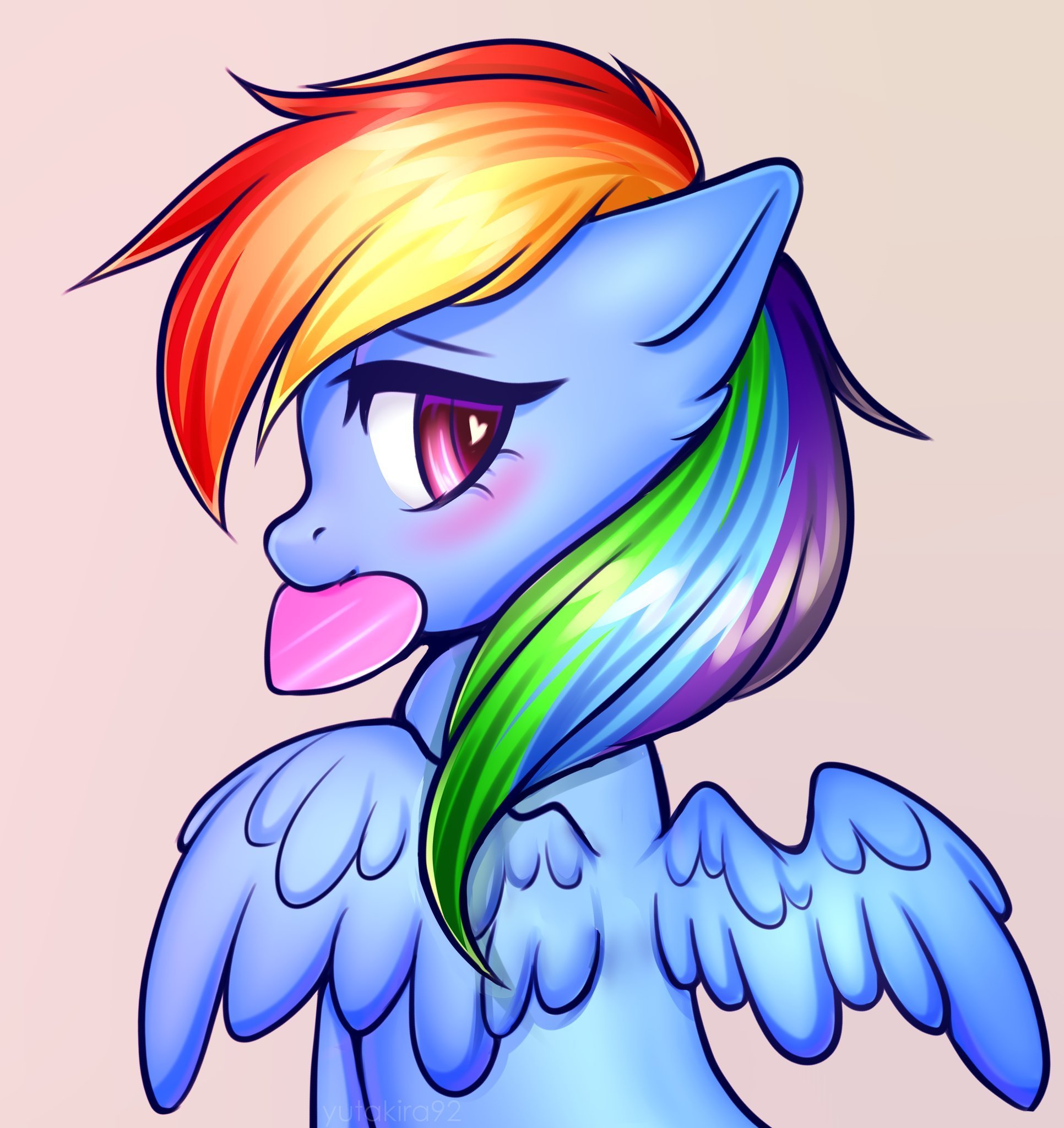 Дэши любит тебя - My Little Pony, Rainbow Dash, PonyArt