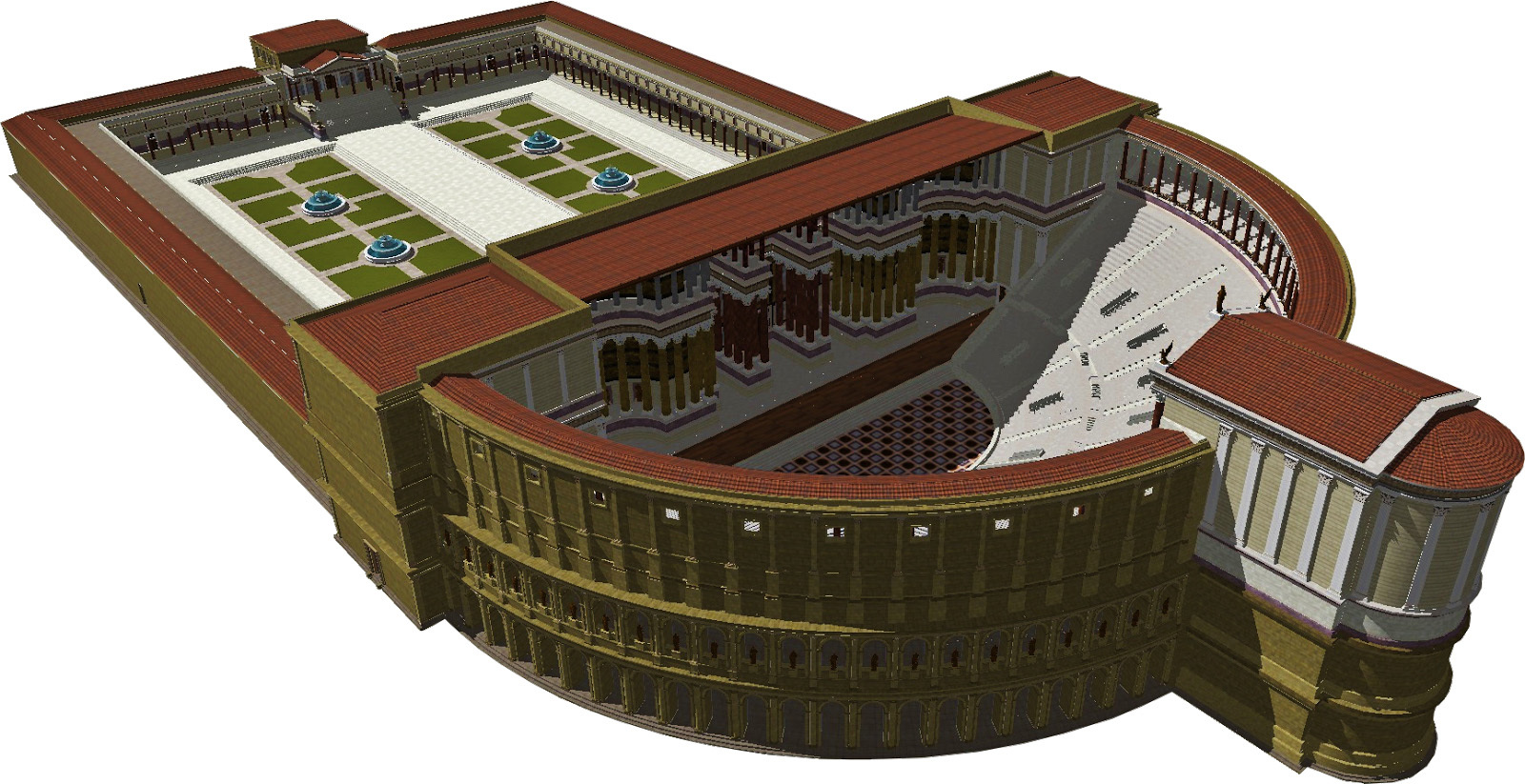 Theater of Pompey in Rome - Ancient Rome, Rome, Architecture, Gnaeus Pompey, Longpost