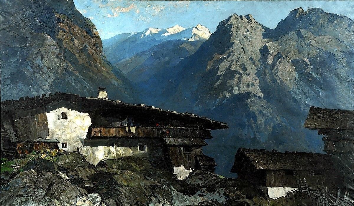 Artist Oskar Mulley - Art, Painting, The mountains, Austria, Landscape, A selection, Longpost