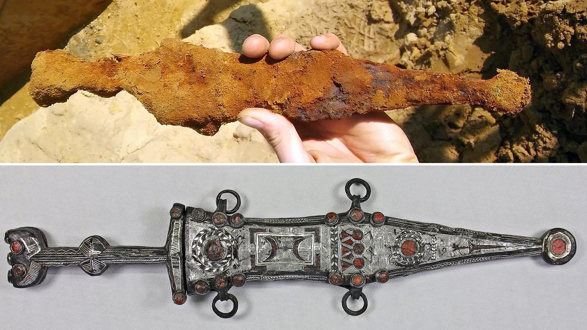 Archaeologists have recovered a 2,000-year-old Roman legionnaire's dagger - Ancient Rome, Dagger, Archeology, Find, Restoration, Steel arms, Germany